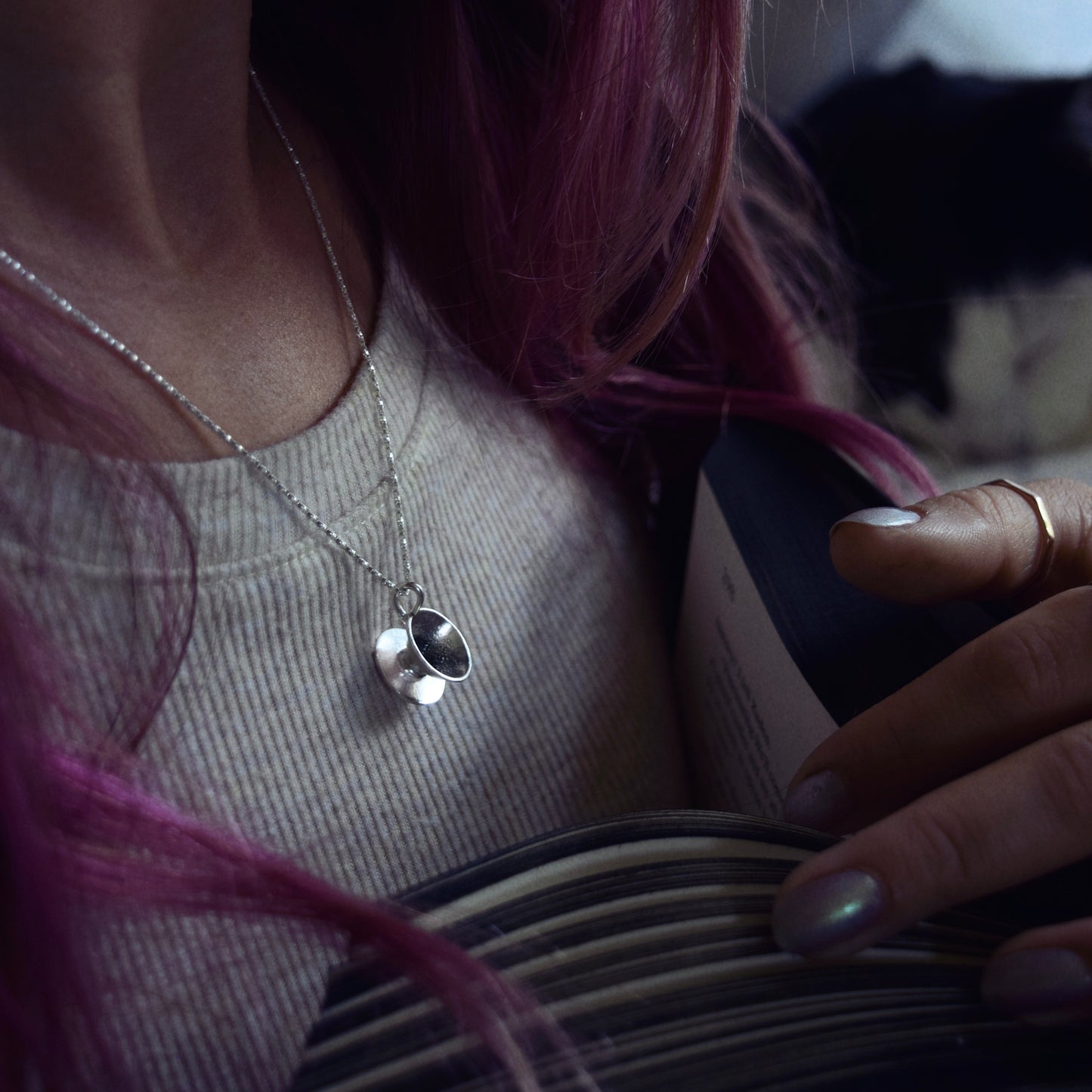 Mini Teacup Necklace #001