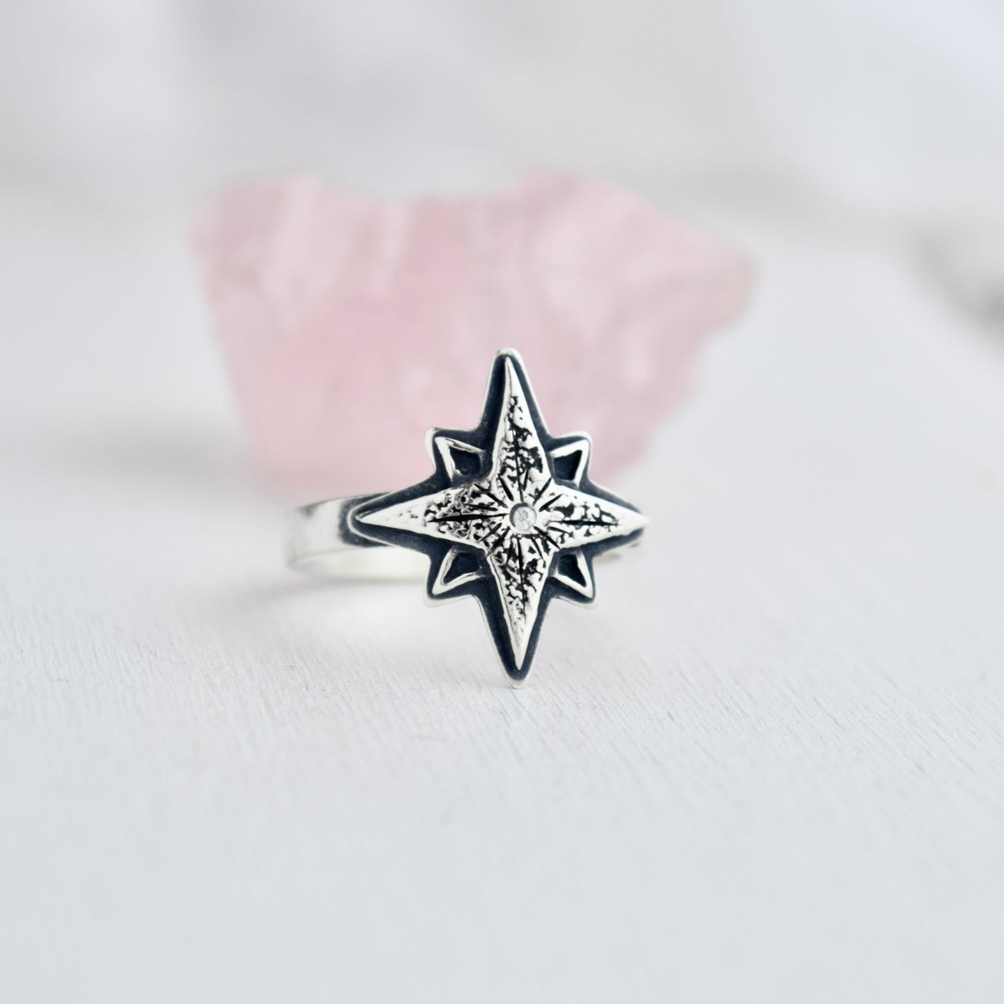 Arcturus Ring with Moissanite Size 8
