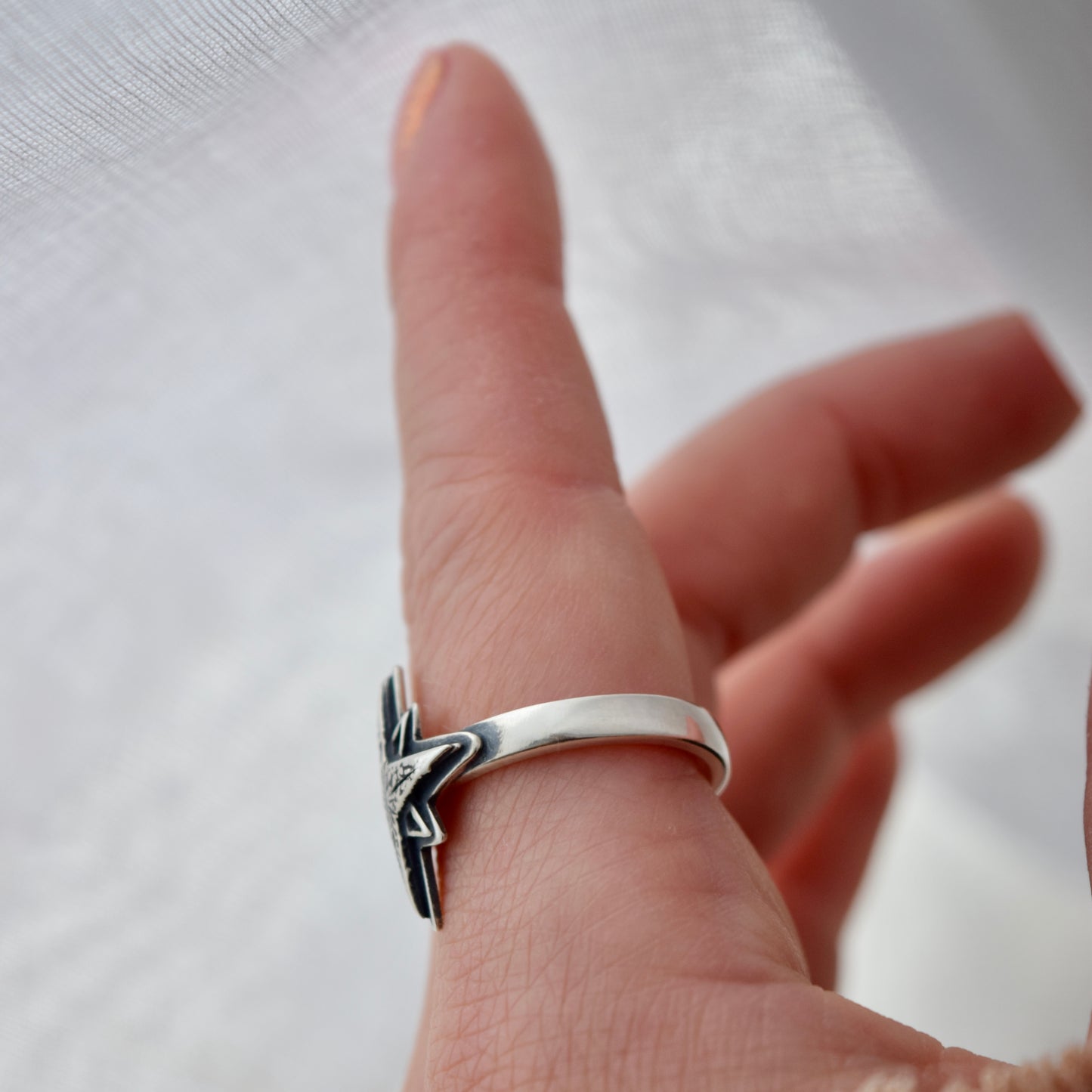 Arcturus Ring with Moissanite Size 8
