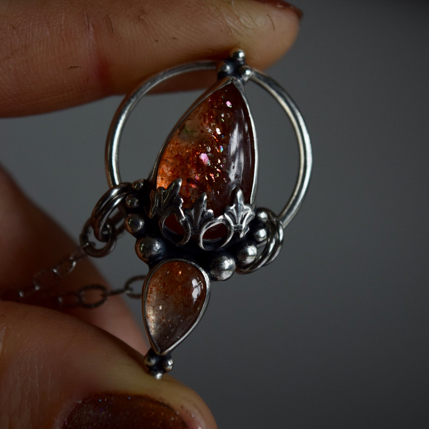 Pendulum Pendant with Sunstone