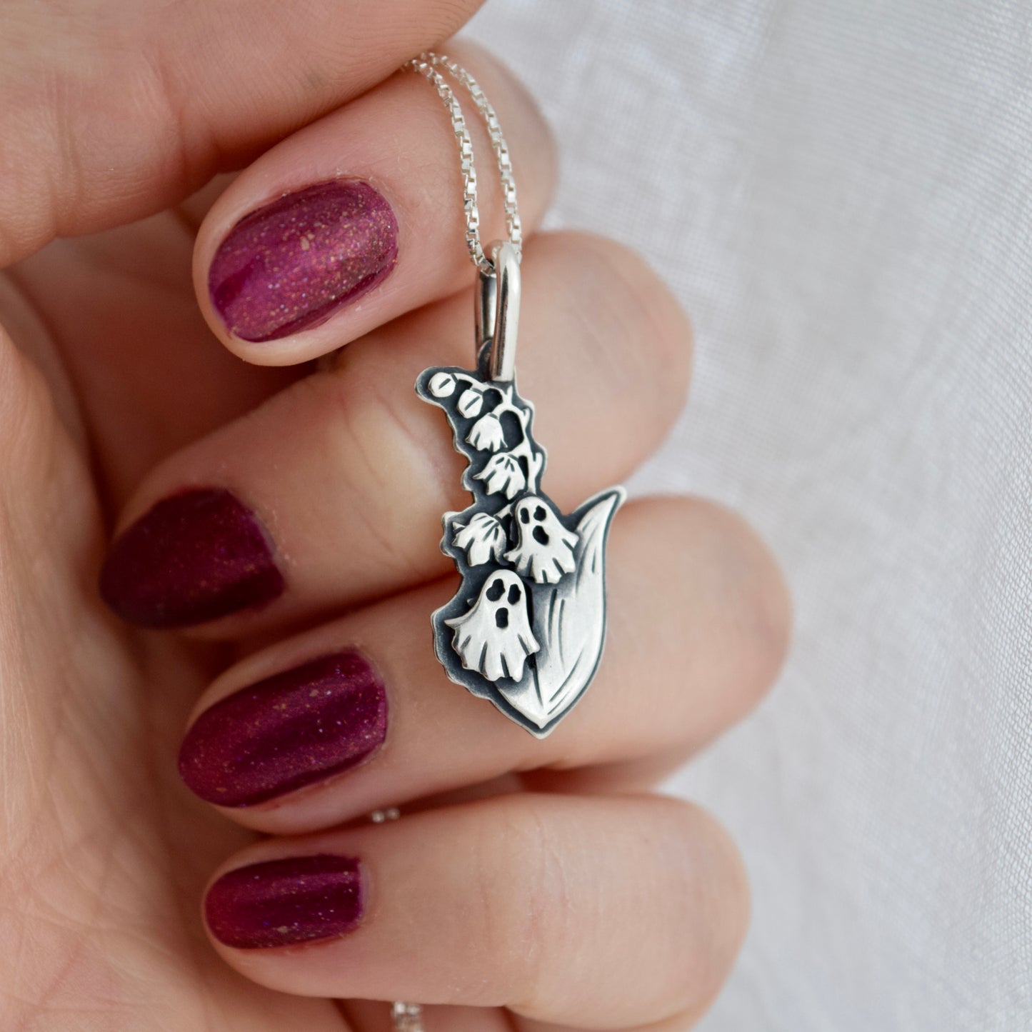 Ghostly Lily of the Valley Necklace