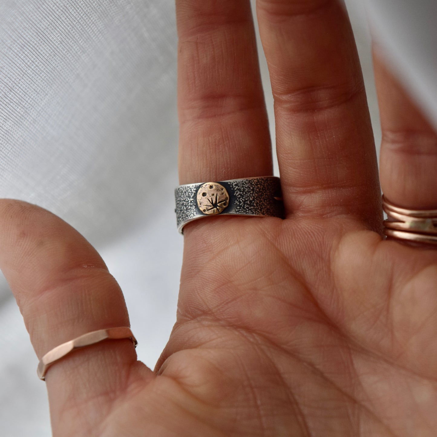 Tigers Eye Statement Ring with Gold Fill size 8