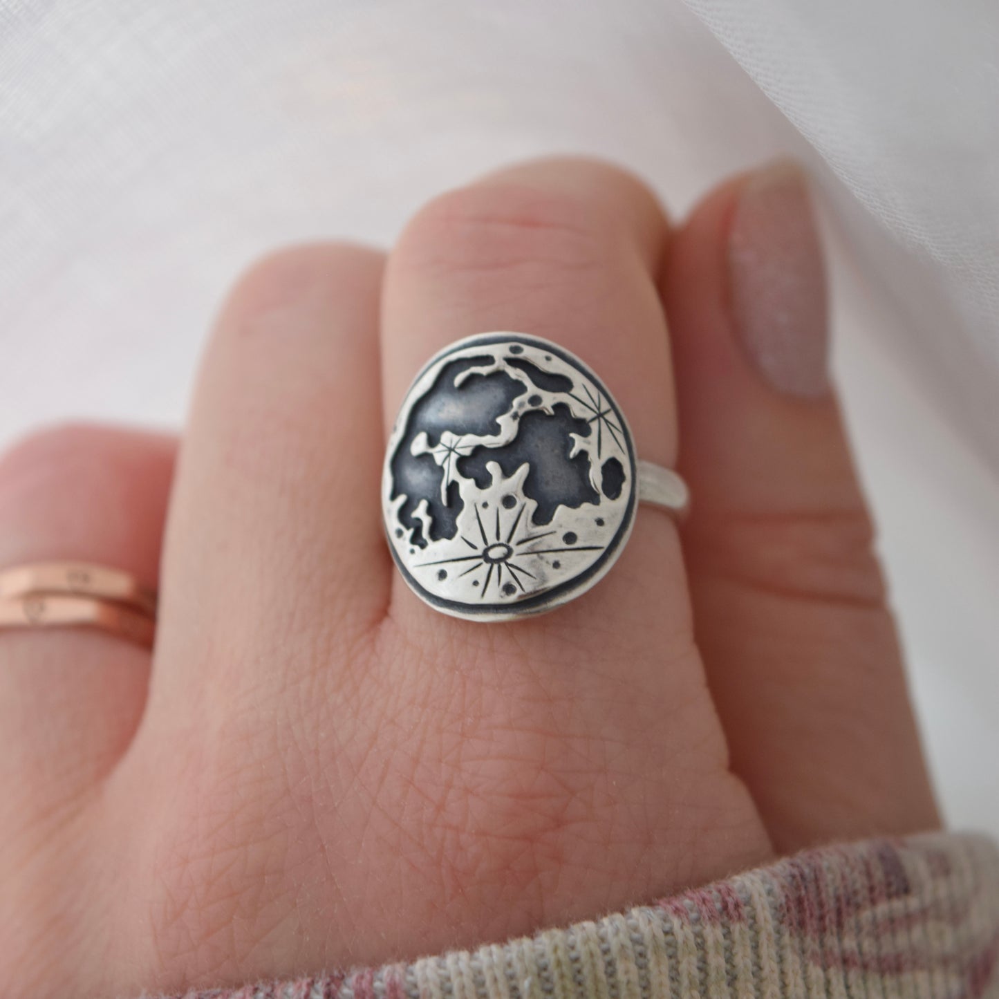 Full Lunar Phase ring size 8
