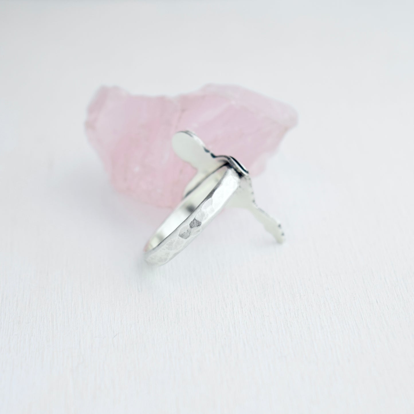 Luna Moth Ring with Peridot size 9