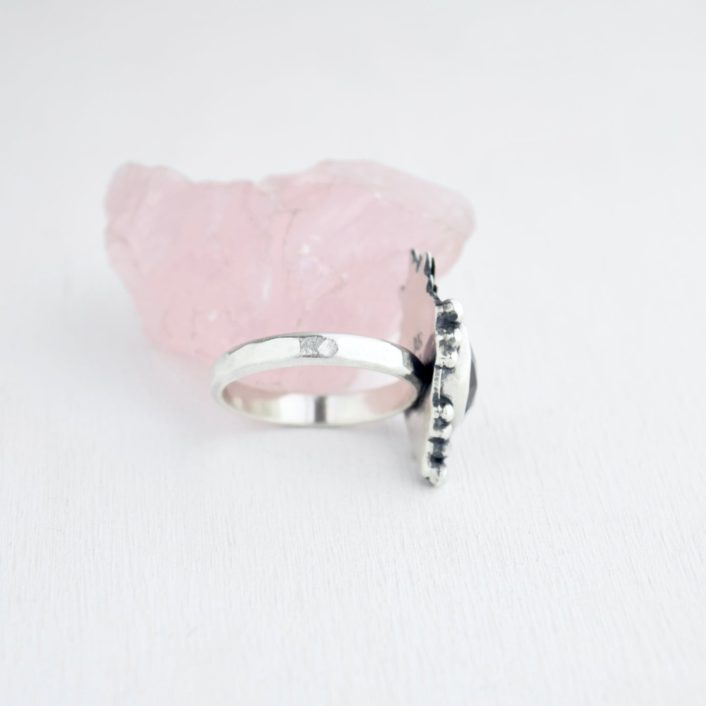 Sunrise Ring with Iolite and Gold Fill Size 8