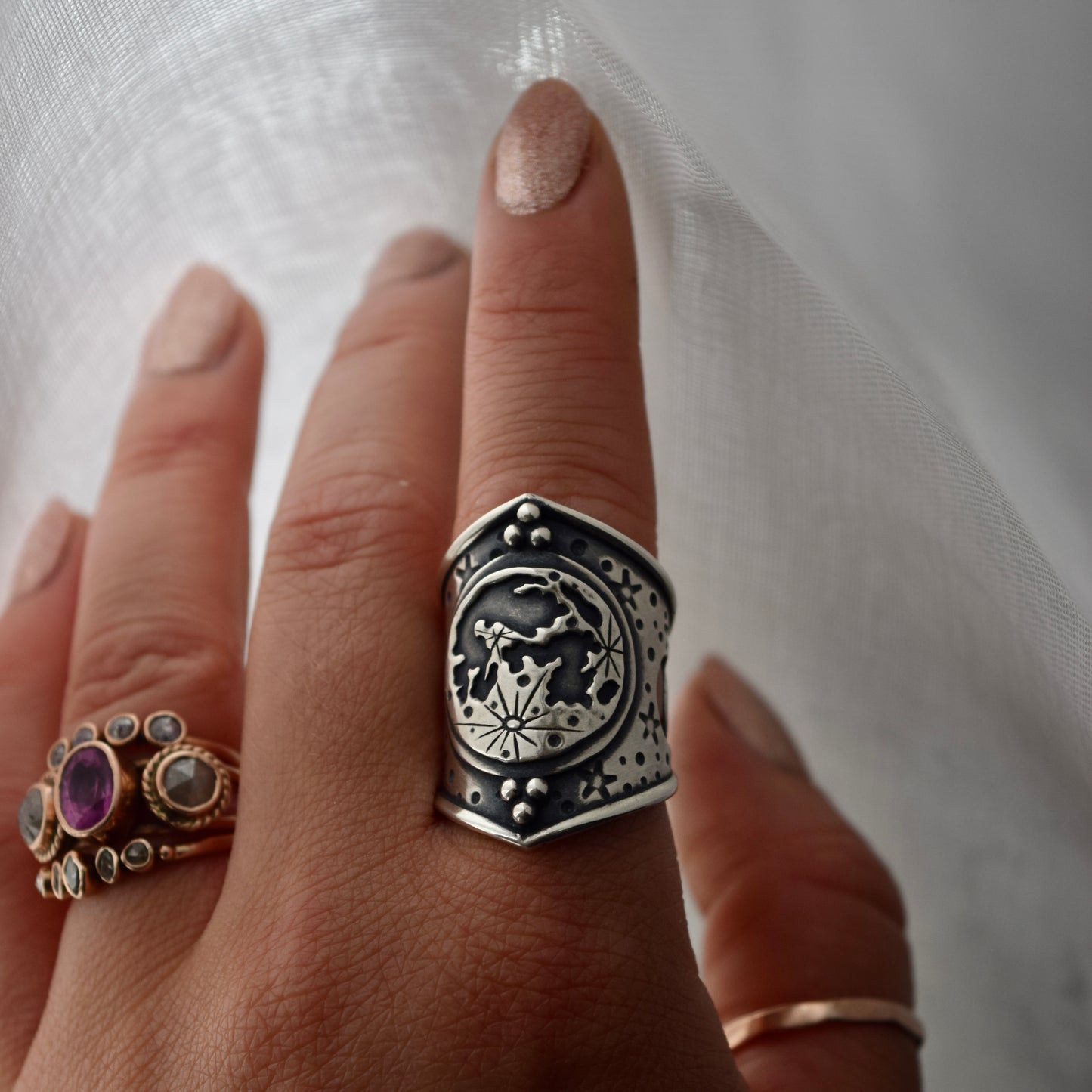 Lunar Armor Ring size 6.25