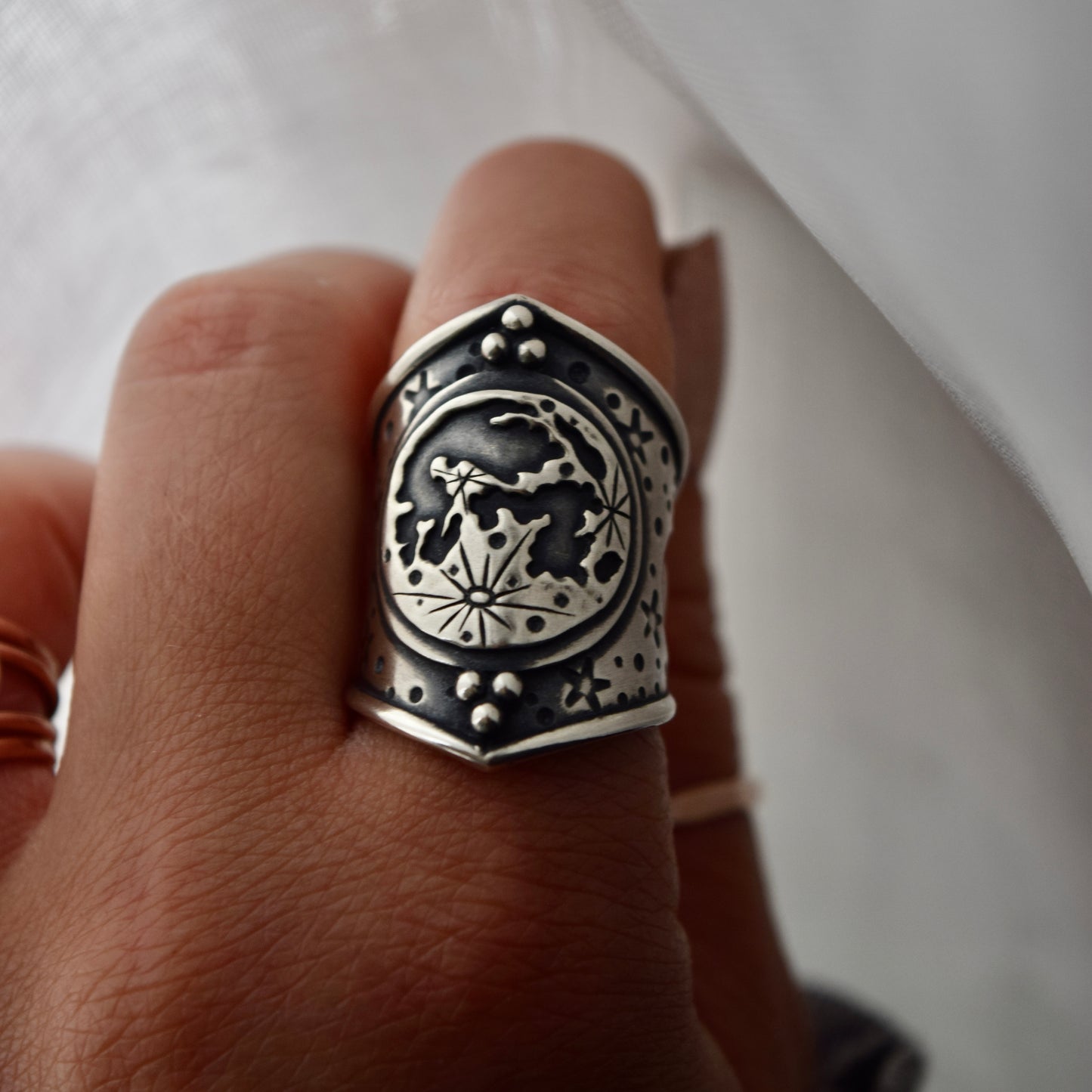 Lunar Armor Ring size 6.25
