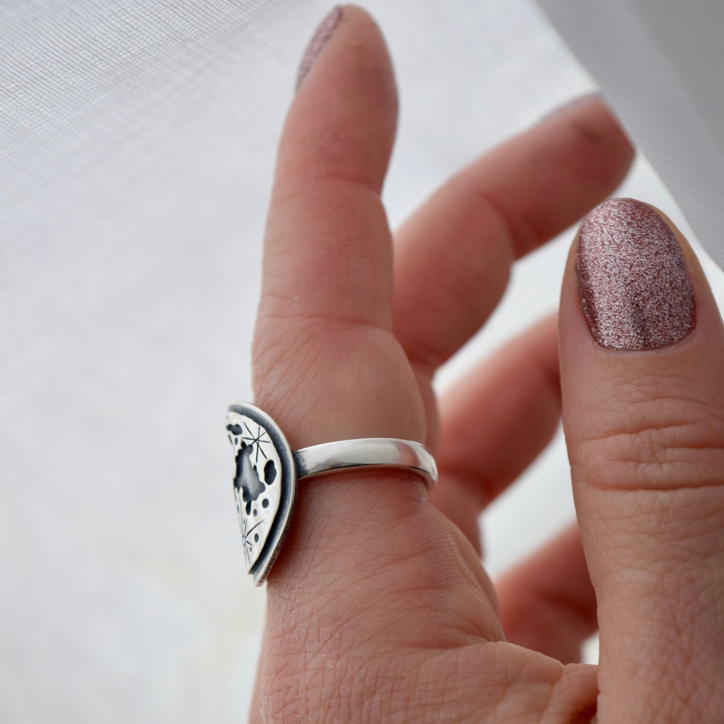Full Lunar Phase ring size 7