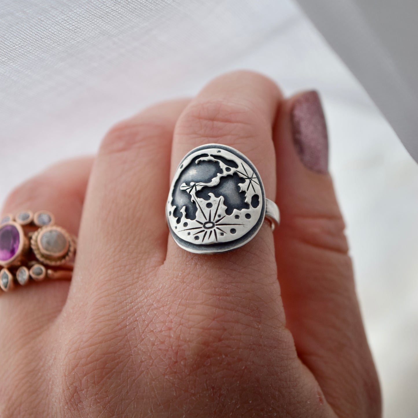 Full Lunar Phase ring size 7