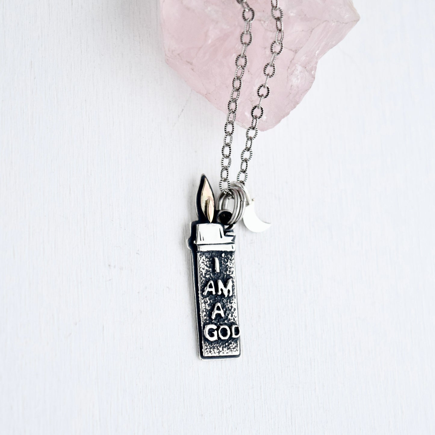 I Am A God Lighter Necklace with Gold Fill #002