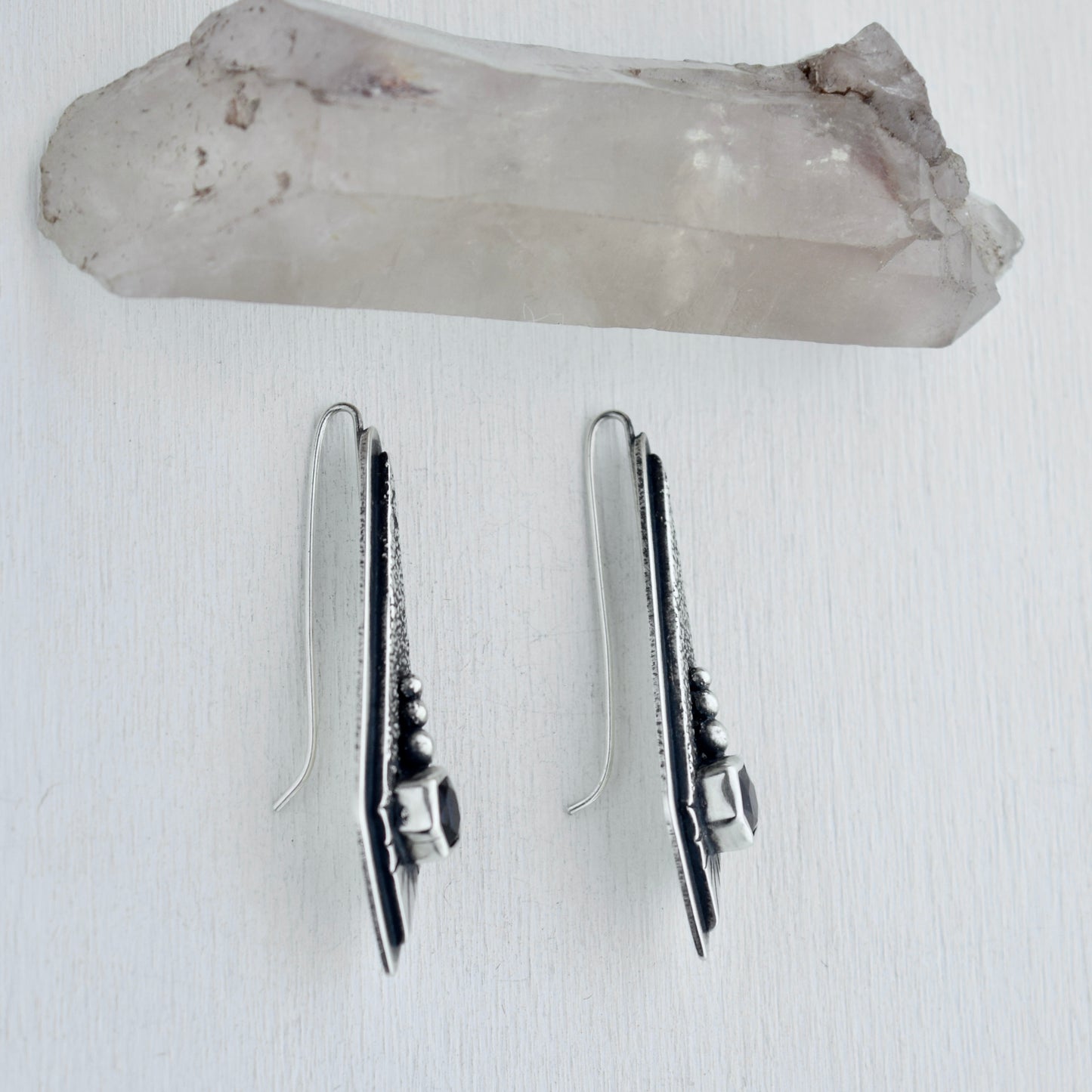 The Fallen Star Earrings with Iolite