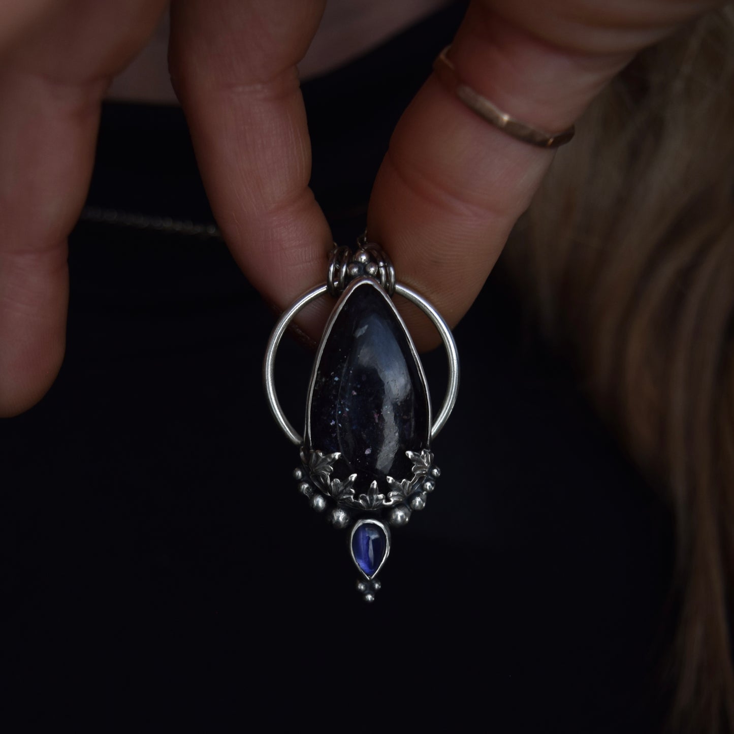 Pendulum Pendant with Iolite