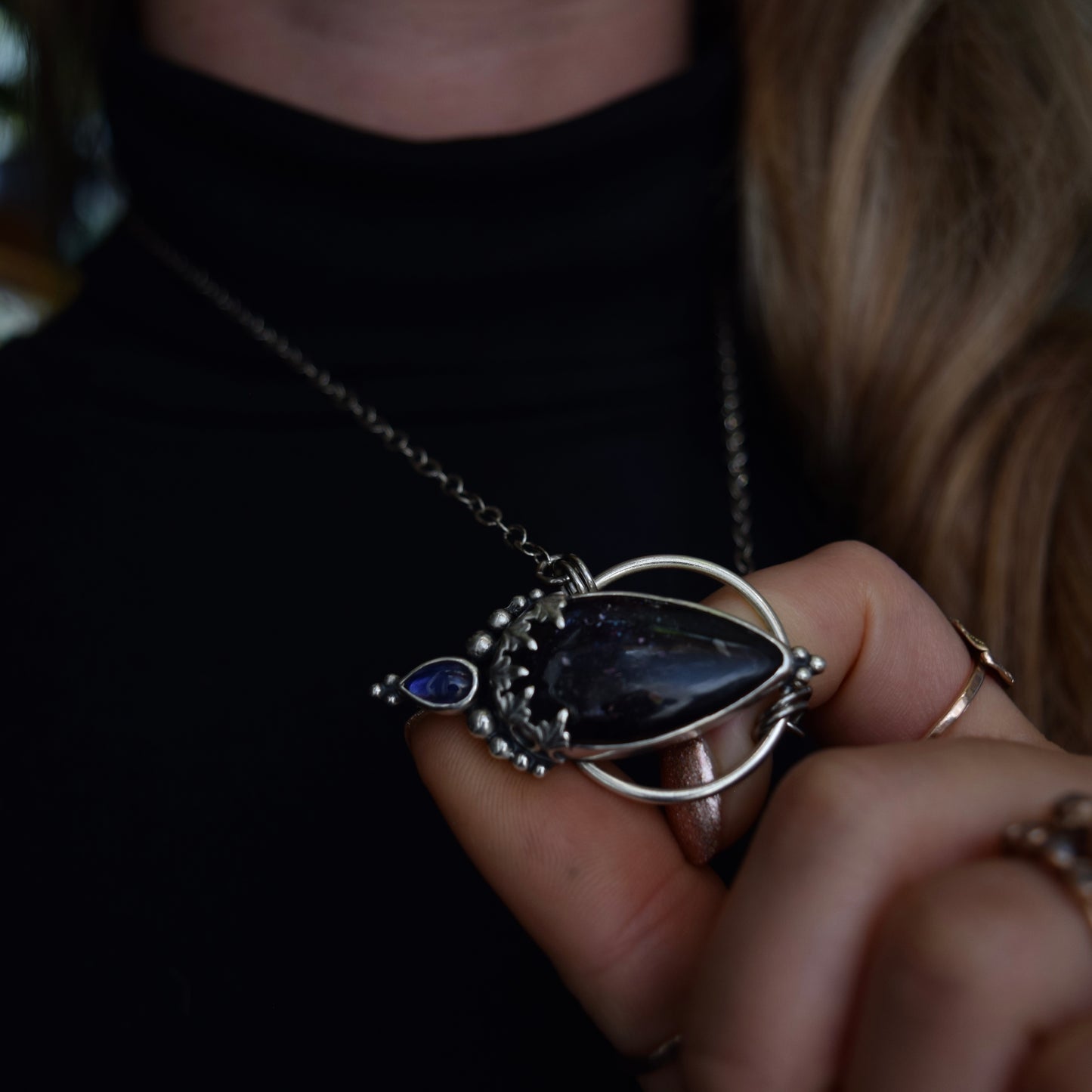 Pendulum Pendant with Iolite