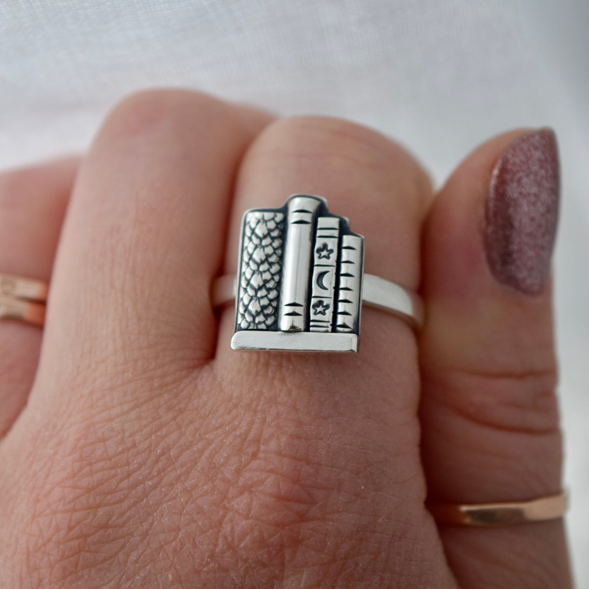 Dragon Skin Bookshelf Ring Size 10