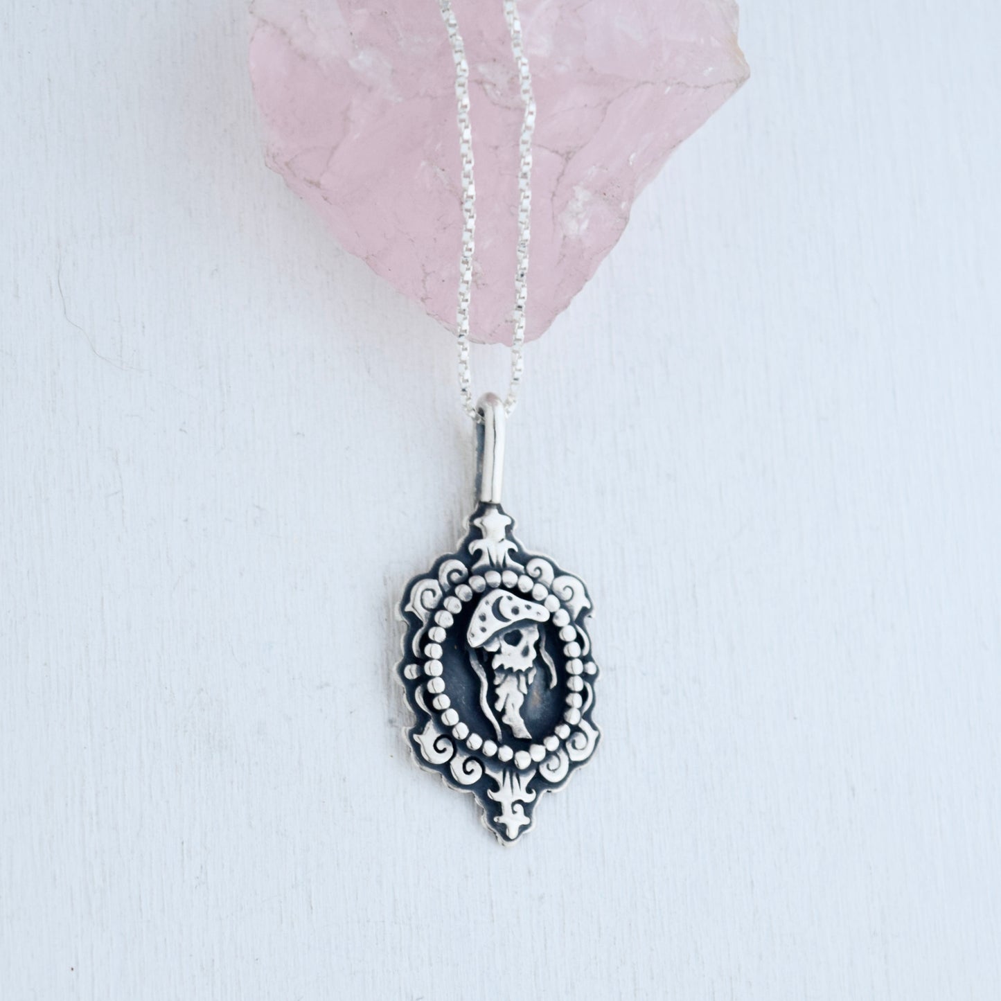 Deadly Jellyfish Cameo Necklace