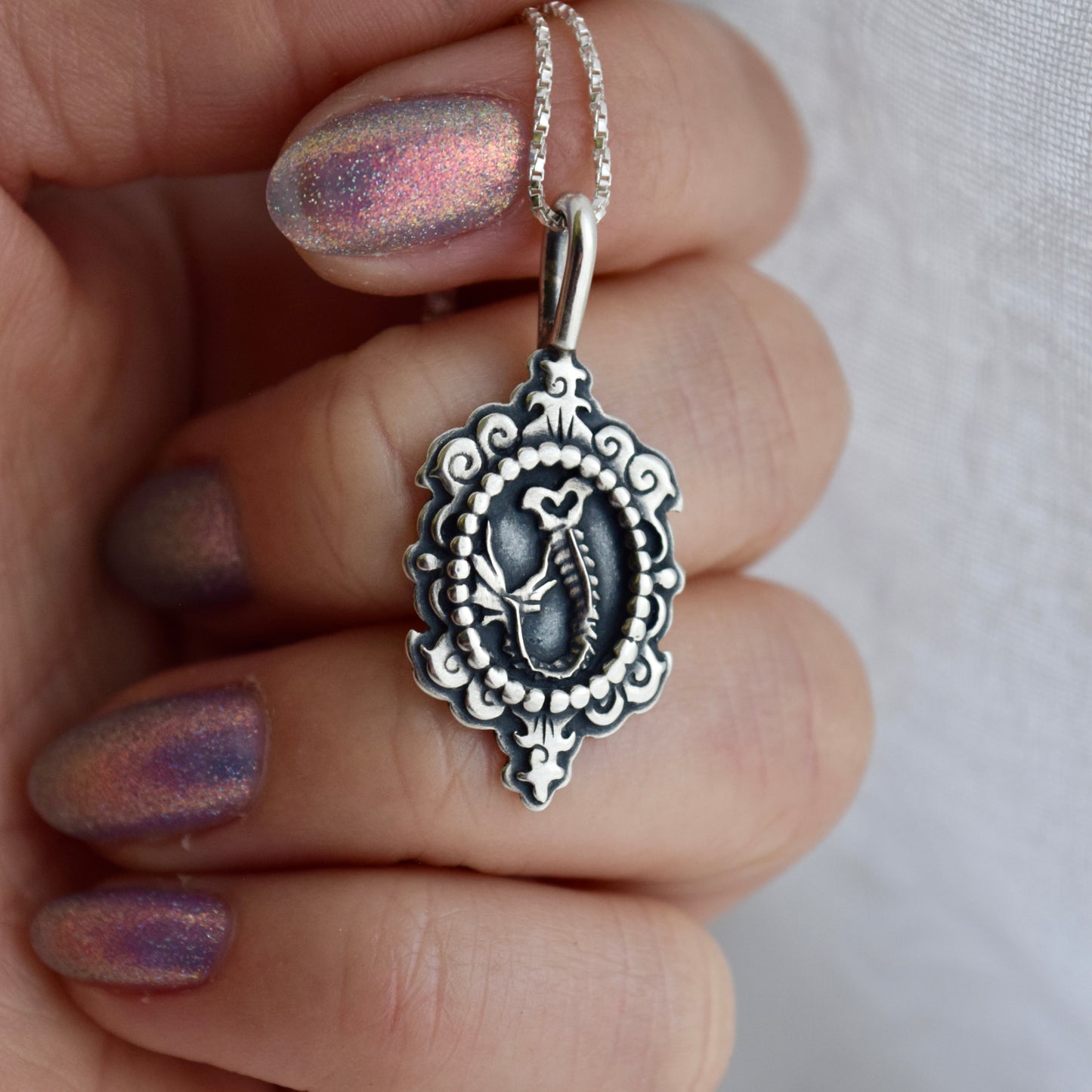 Siren Tail Cameo Necklace