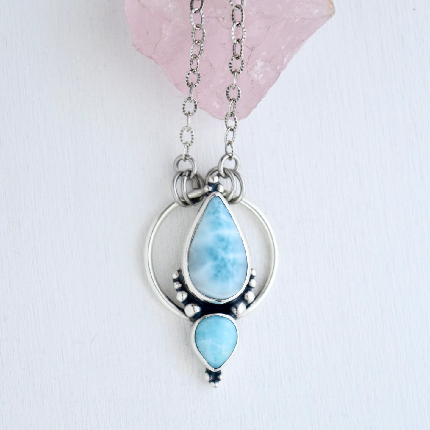 Pendulum Pendant with Larimar
