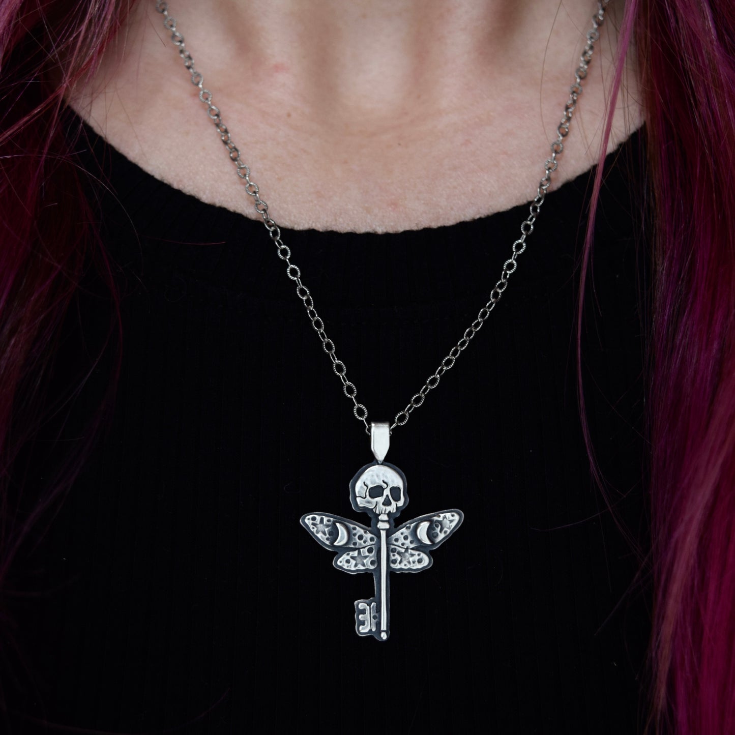 Skeleton Key Necklace #003