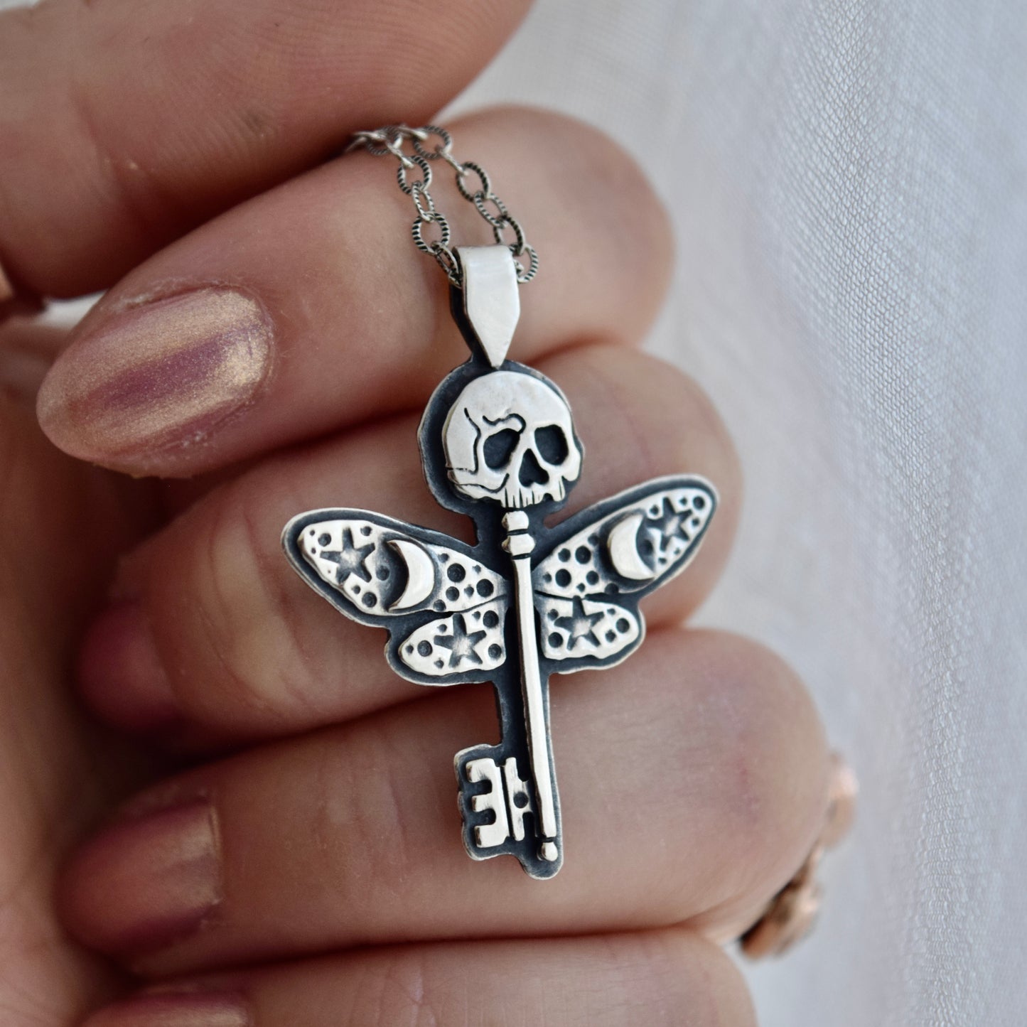 Skeleton Key Necklace #003