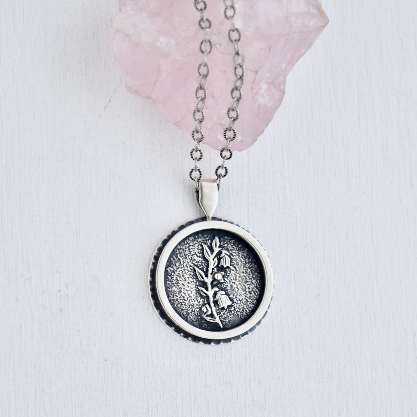 Belladonna Poisonous Pressed Flower Necklace