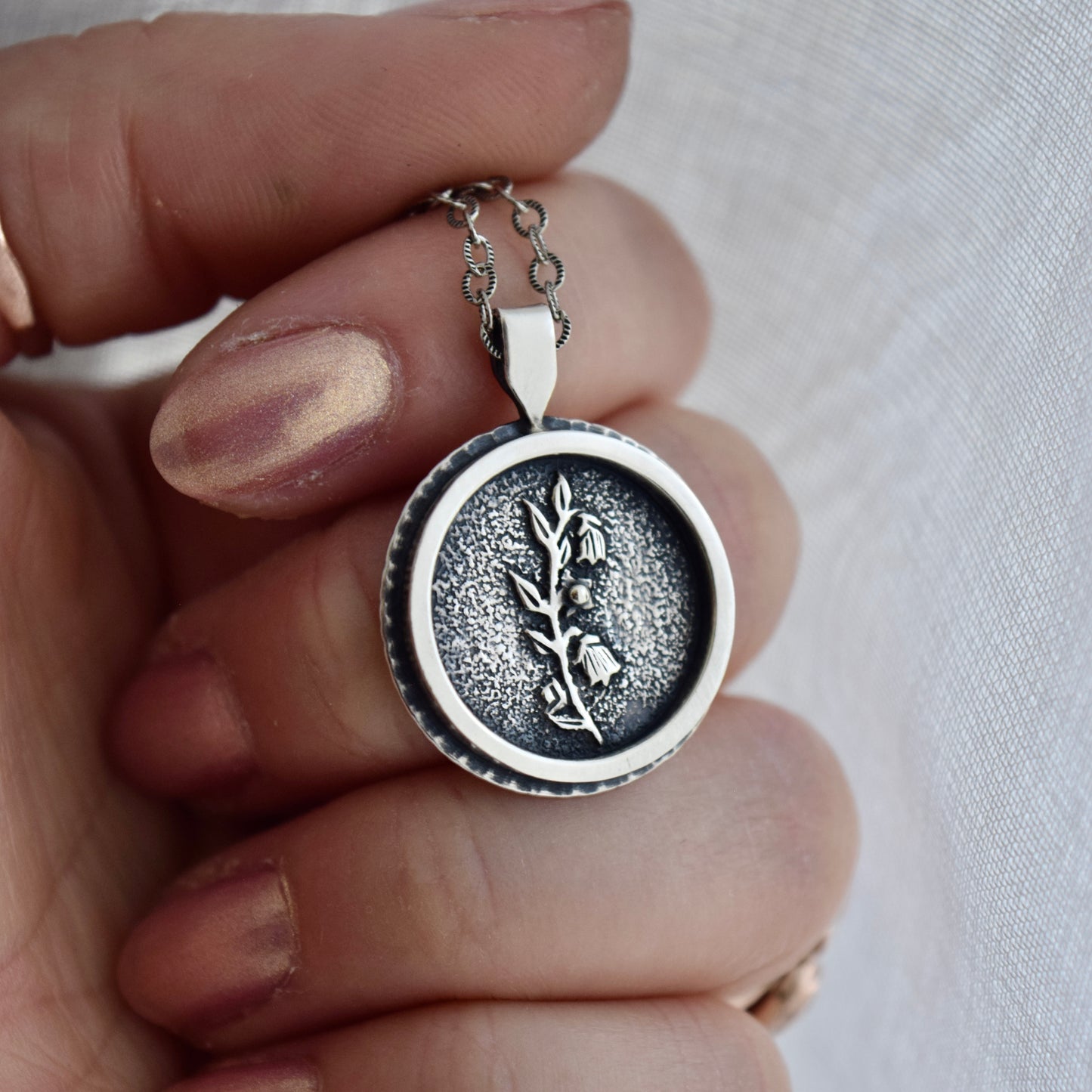 Belladonna Poisonous Pressed Flower Necklace