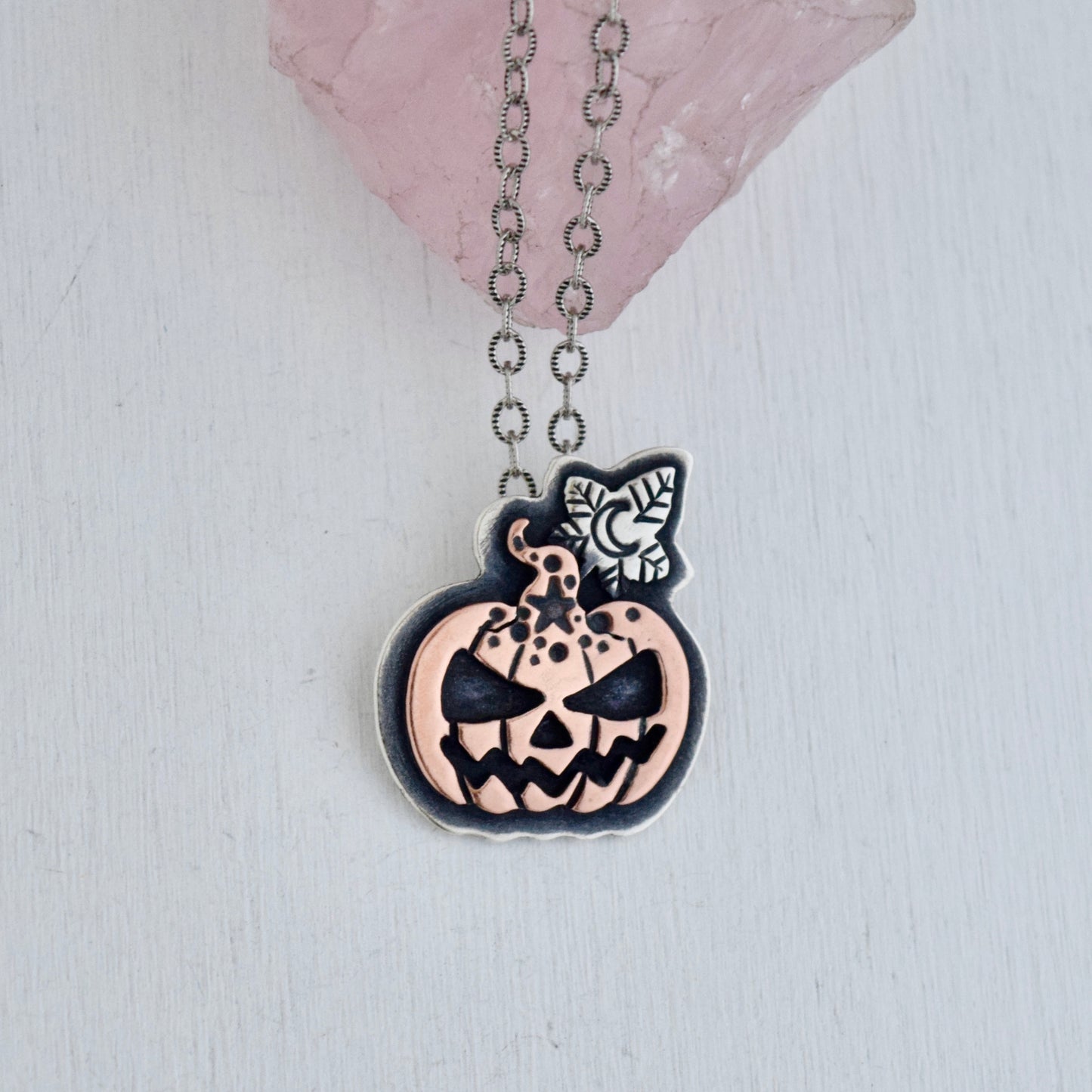 Enchanted Pumpkin Head Pendant