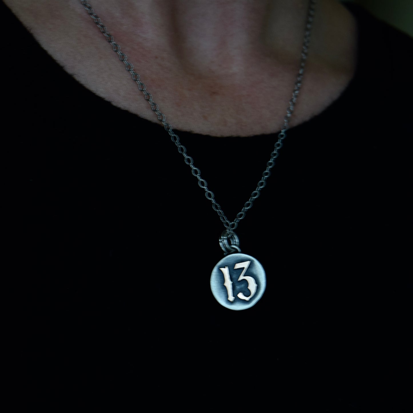 Double sided Lunar Phase Pendant with Copper and Gold Fill