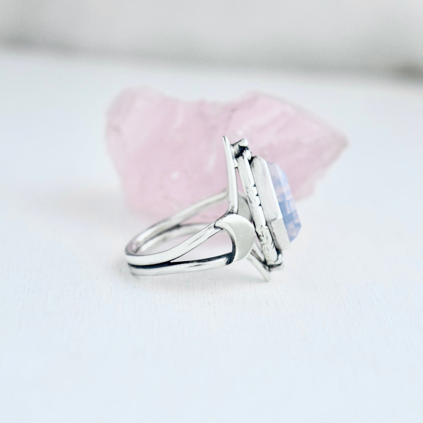 North Star Ring with Lavender Quartz Size 6