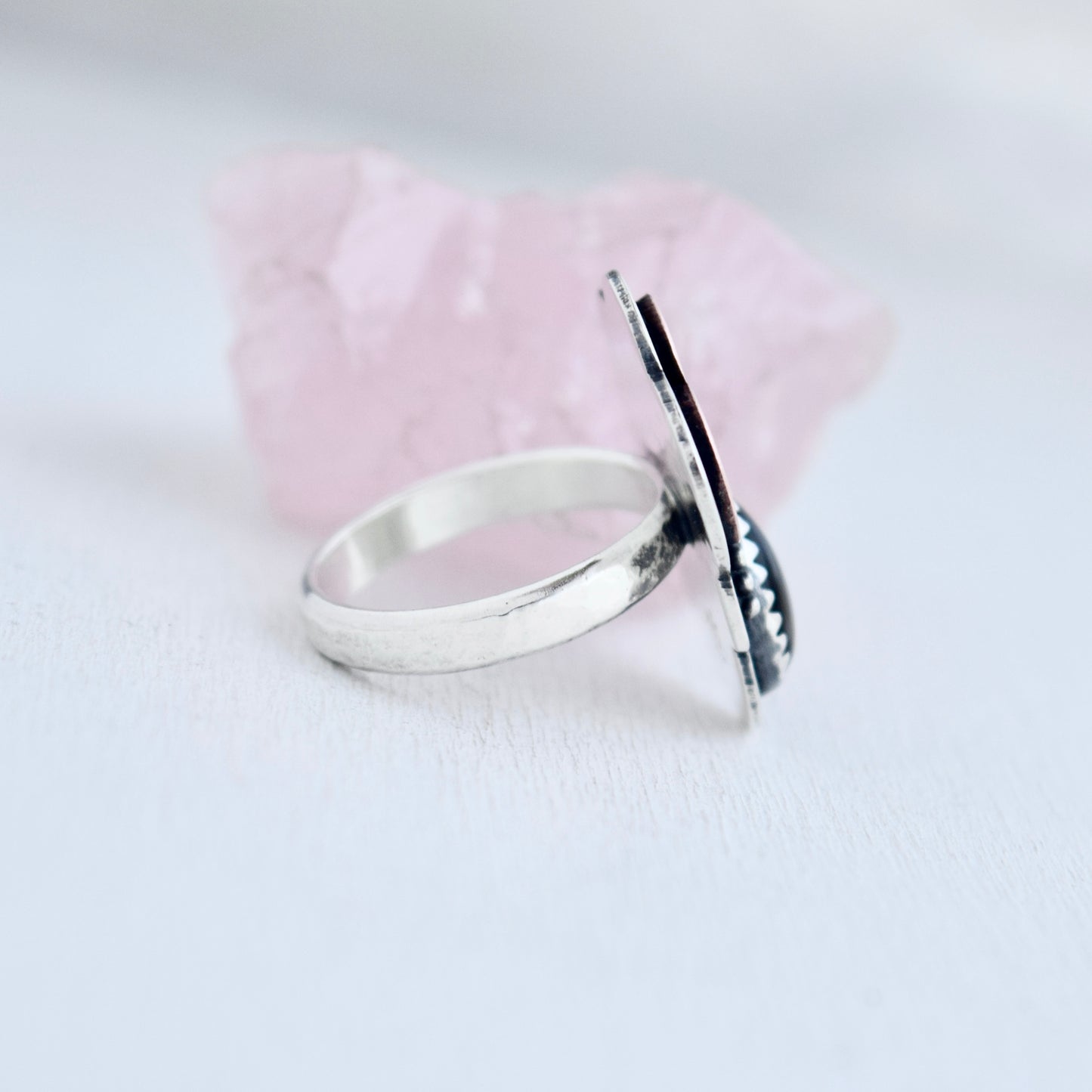 Friday the 13th Little Dark Cloud Ring with Black Onyx size 6