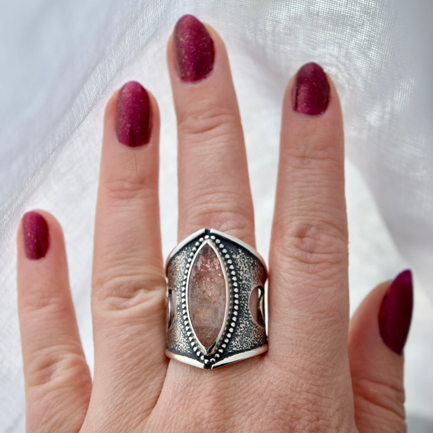 Sunstone Statement Ring size 8