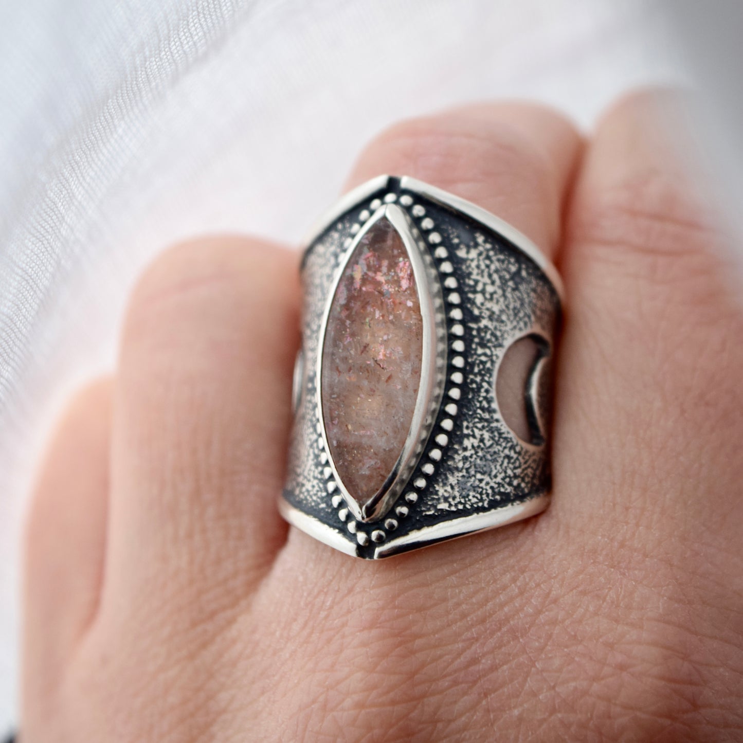 Sunstone Statement Ring size 8