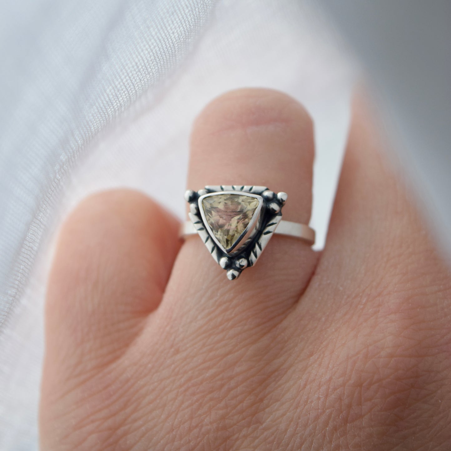 Sheen Sunstone Ring size 5.5