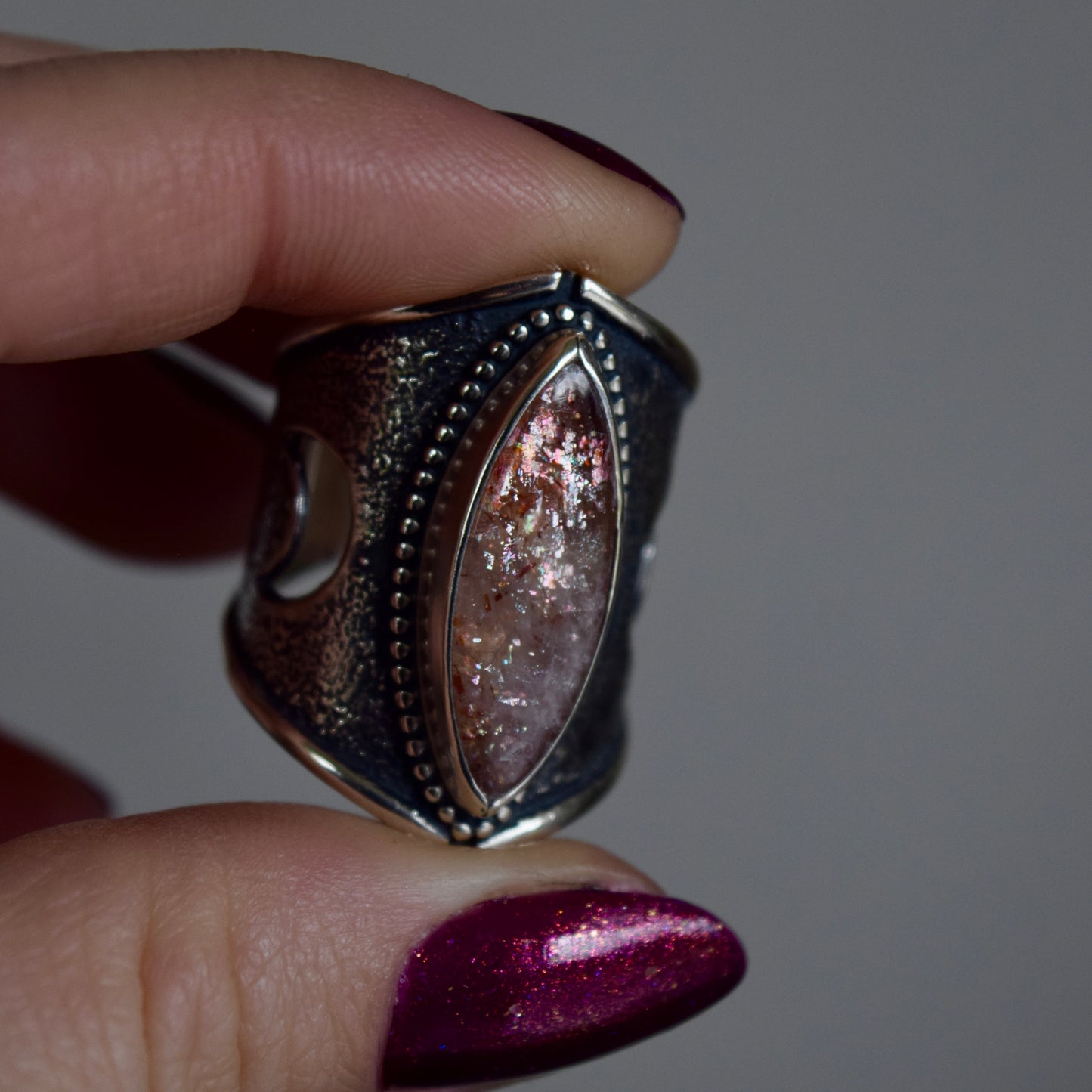 Sunstone Statement Ring size 8
