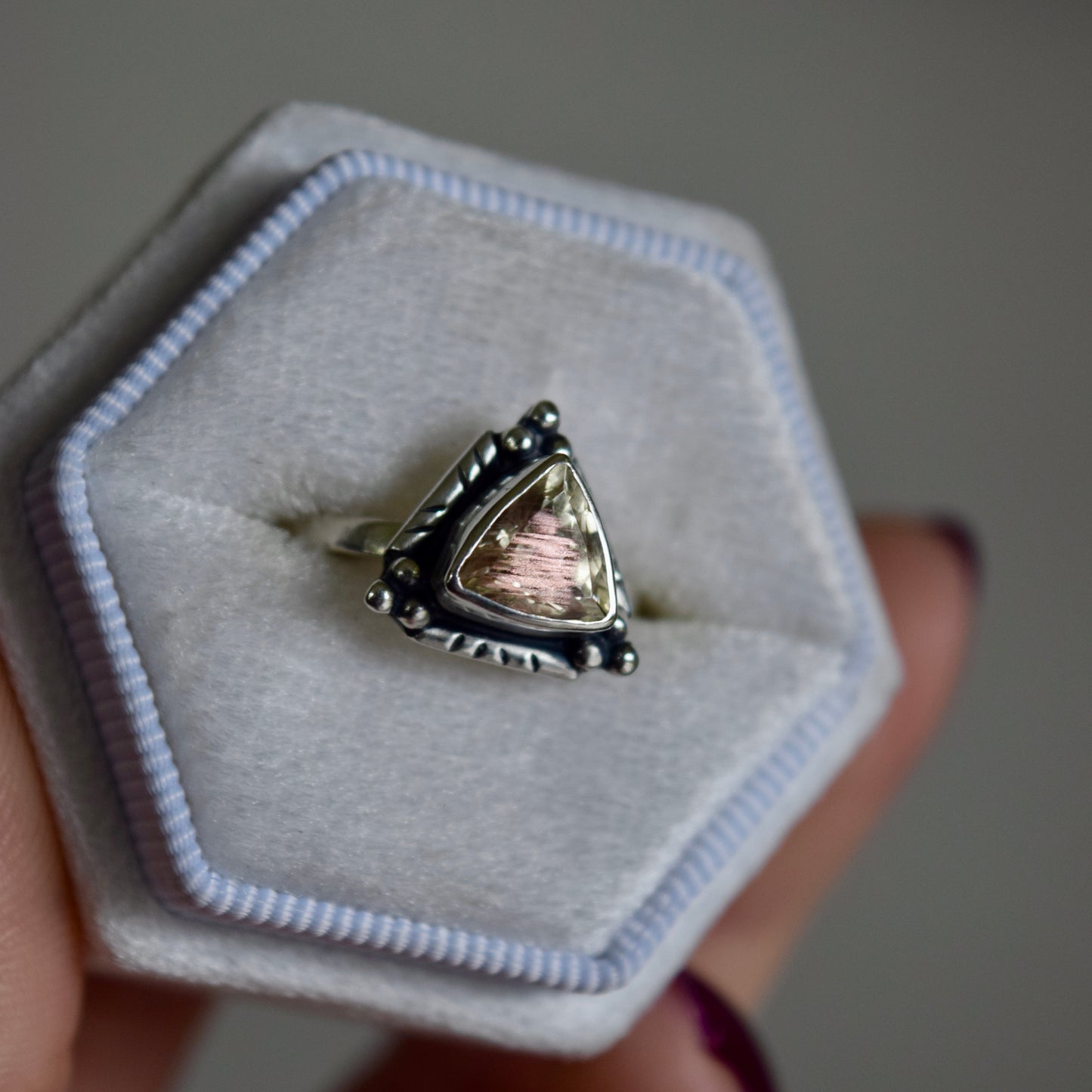 Sheen Sunstone Ring size 5.5