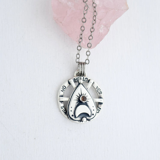 Planchette Axis Pendant with Smokey Quartz