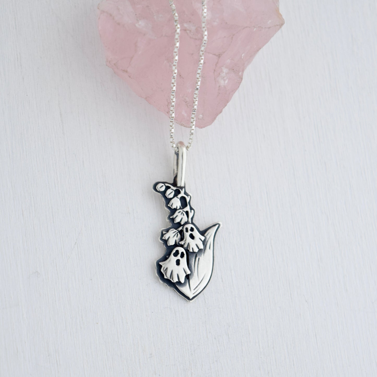 Ghostly Lily of the Valley Necklace