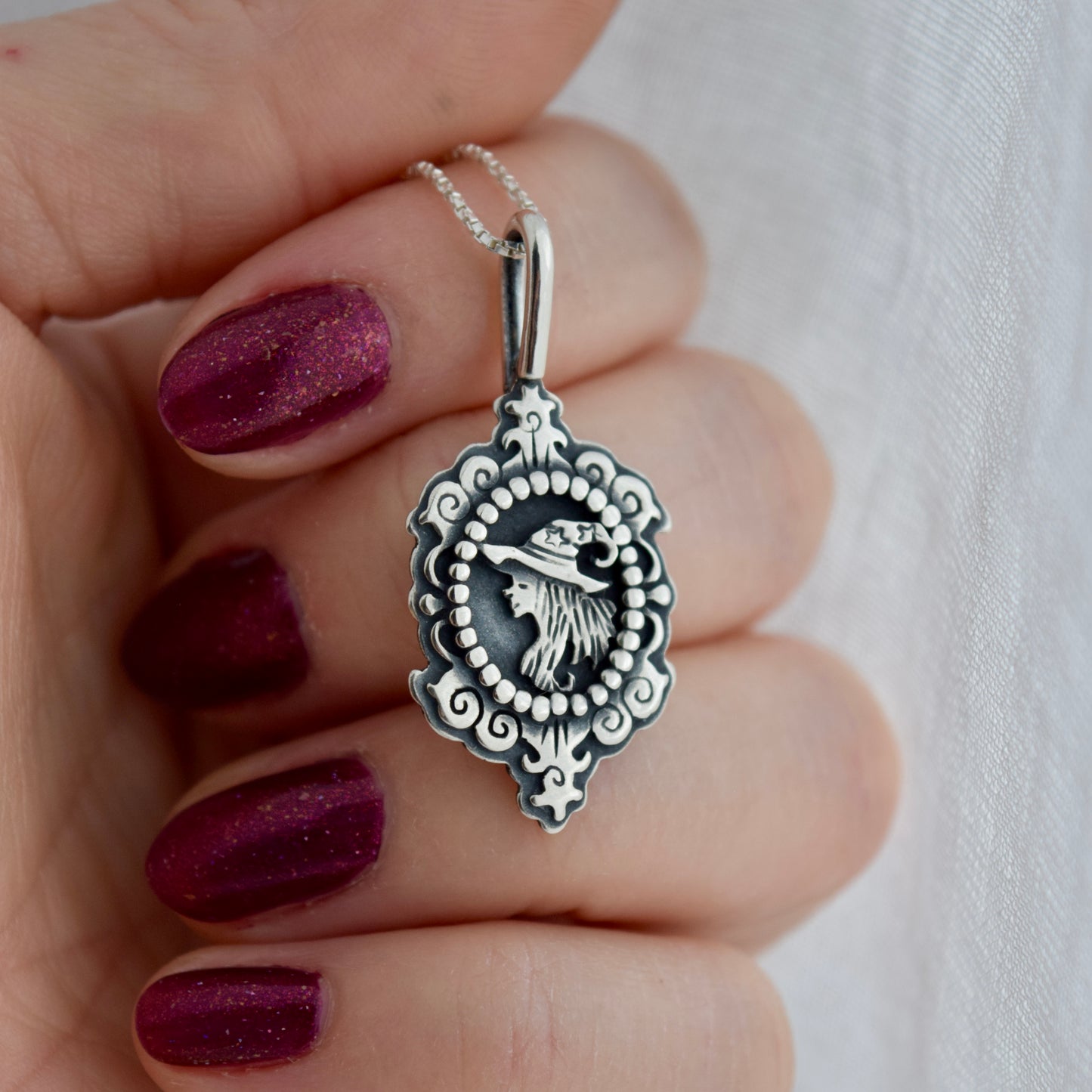 Witch Cameo Necklace