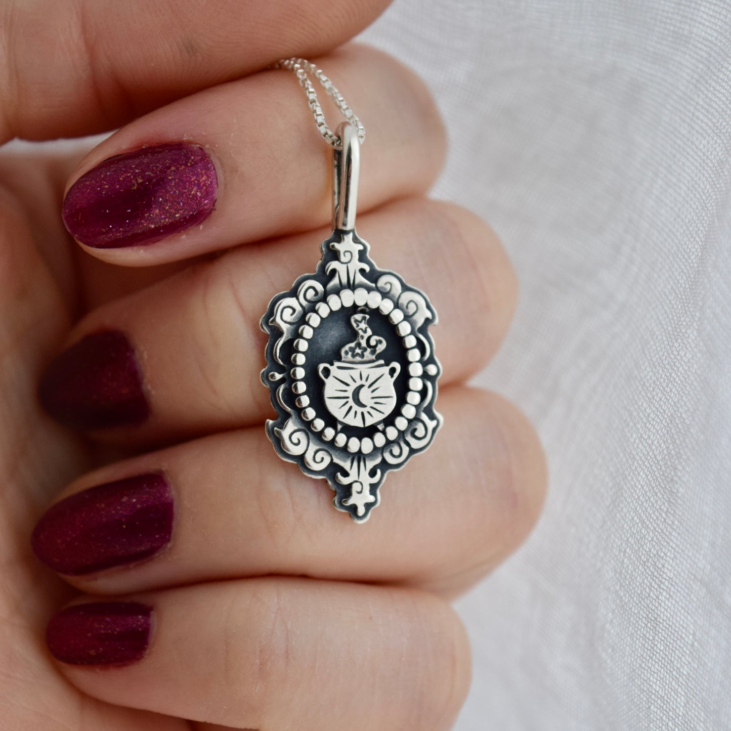 Cauldron Cameo Necklace