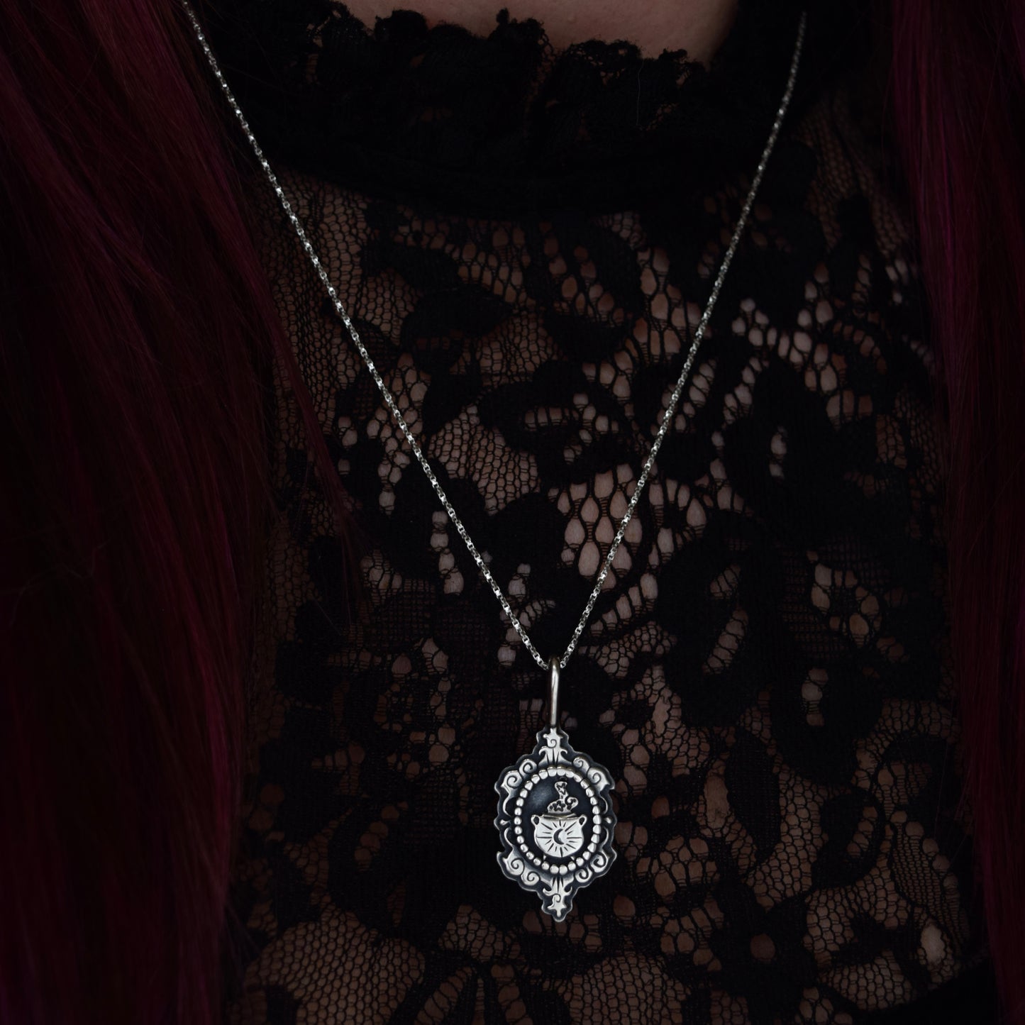 Cauldron Cameo Necklace