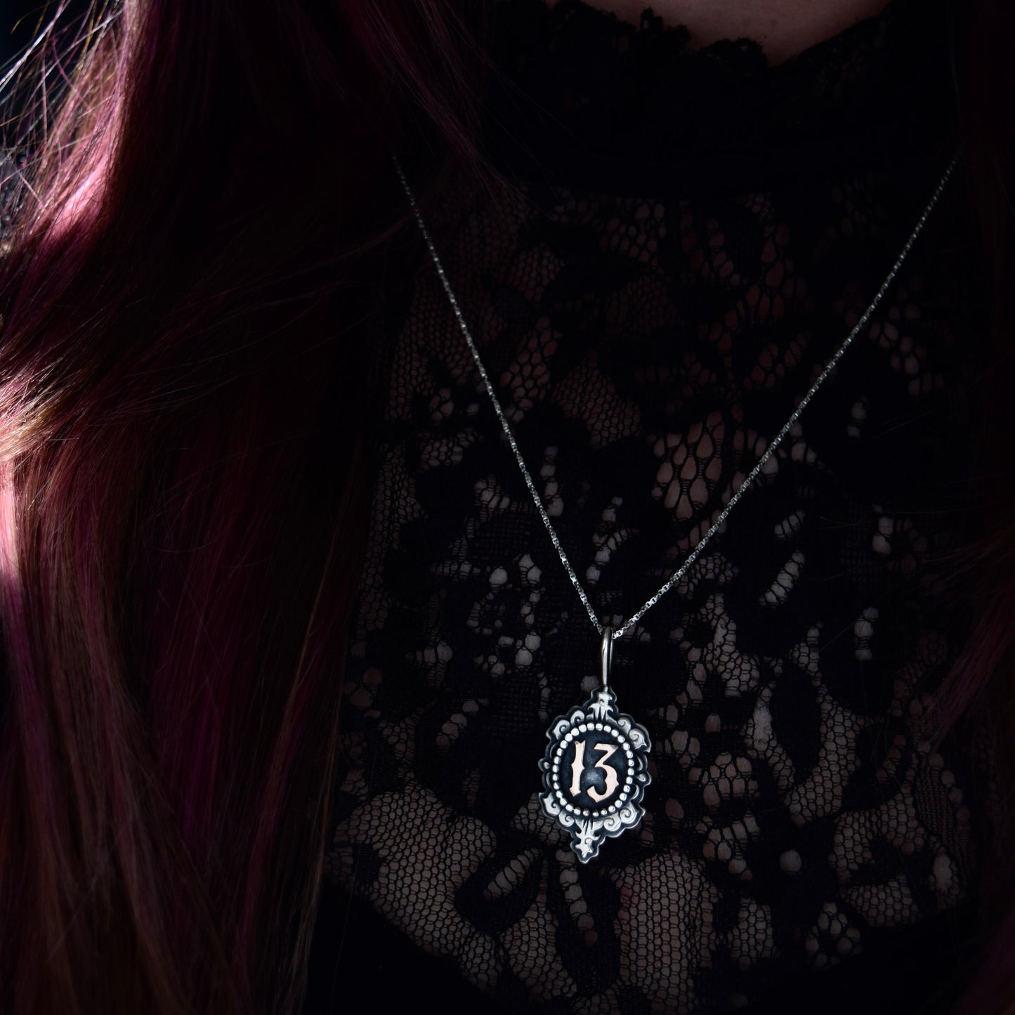 13 Cameo Necklace with Rose Gold Fill
