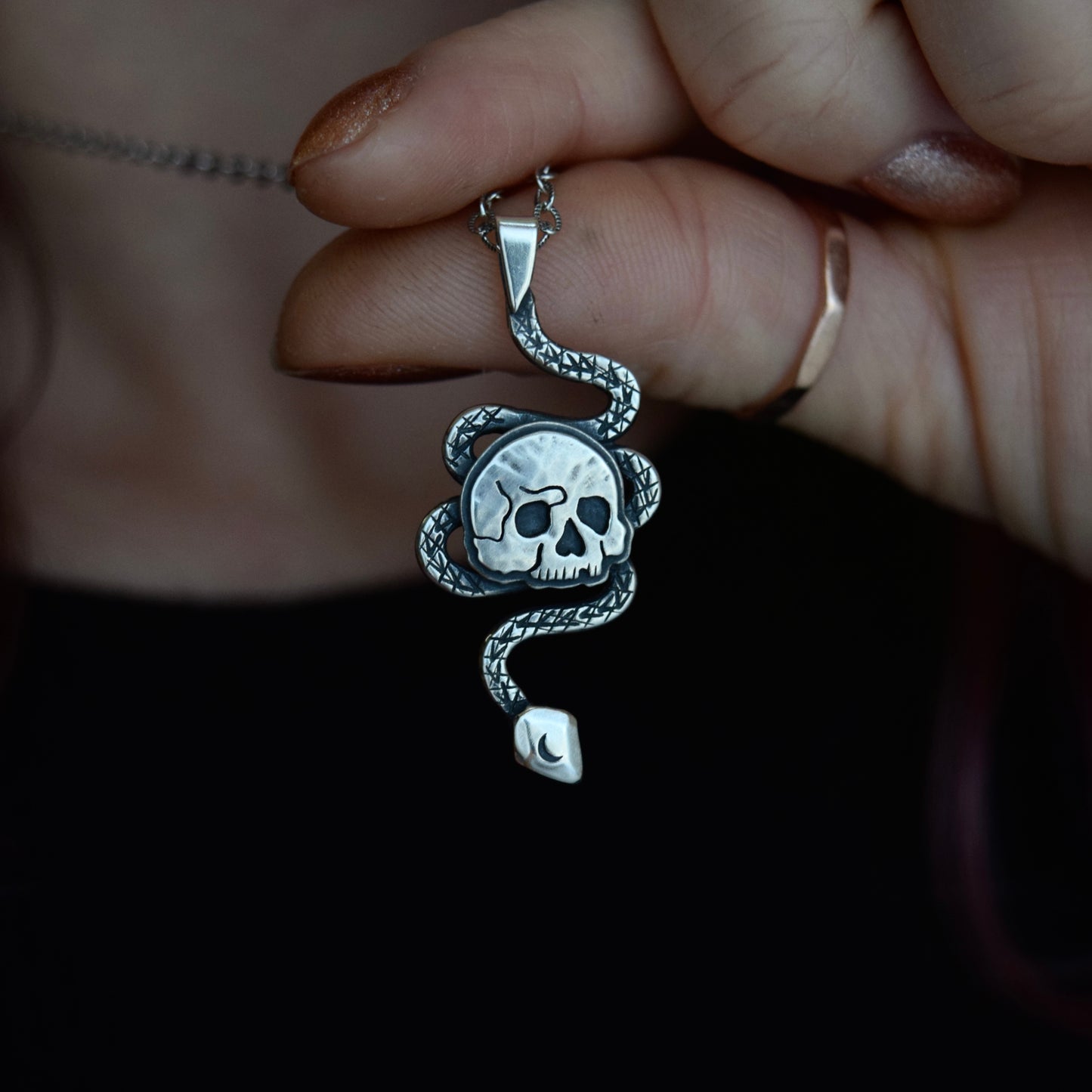 Serpent and Skull Necklace #002