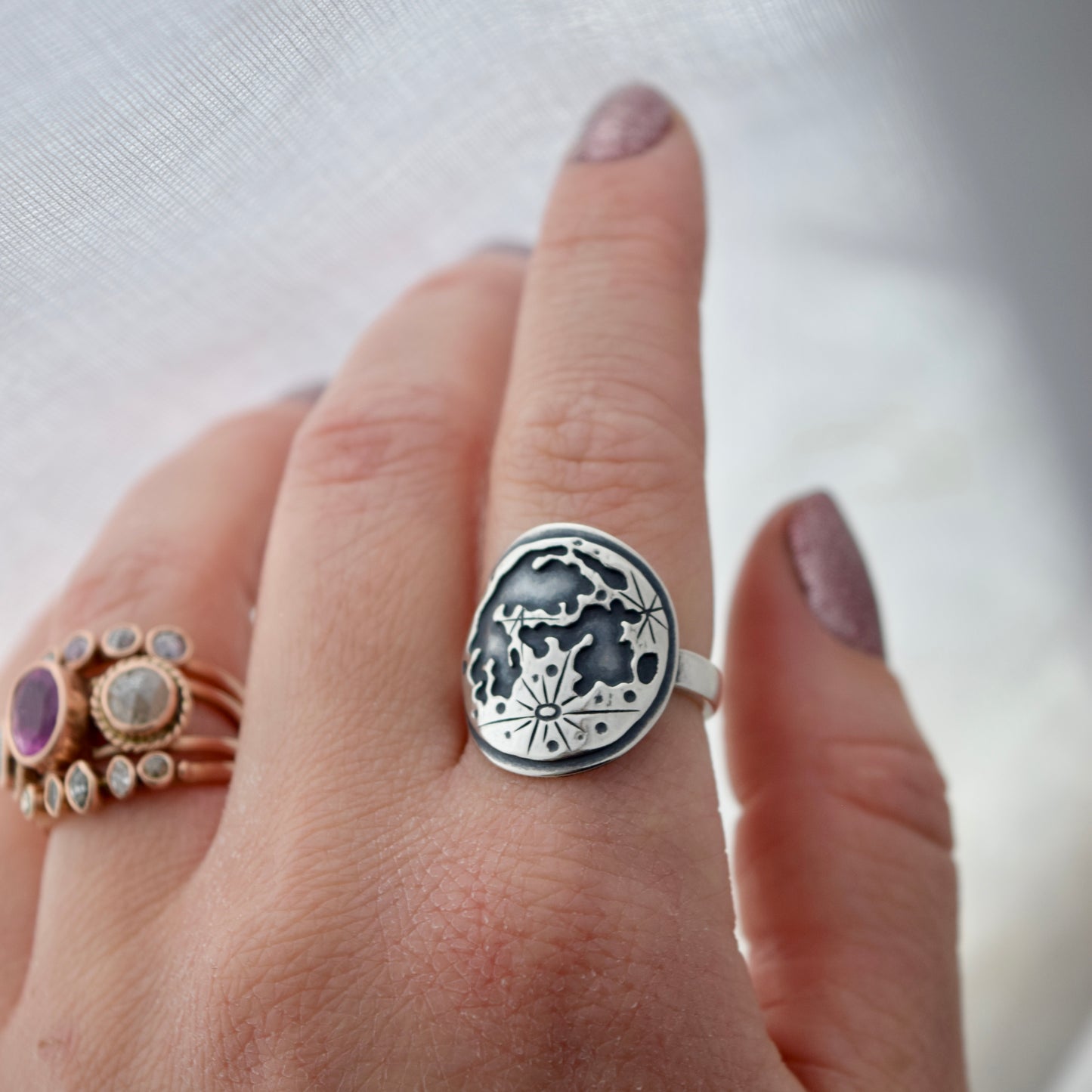 Full Lunar Phase ring size 6