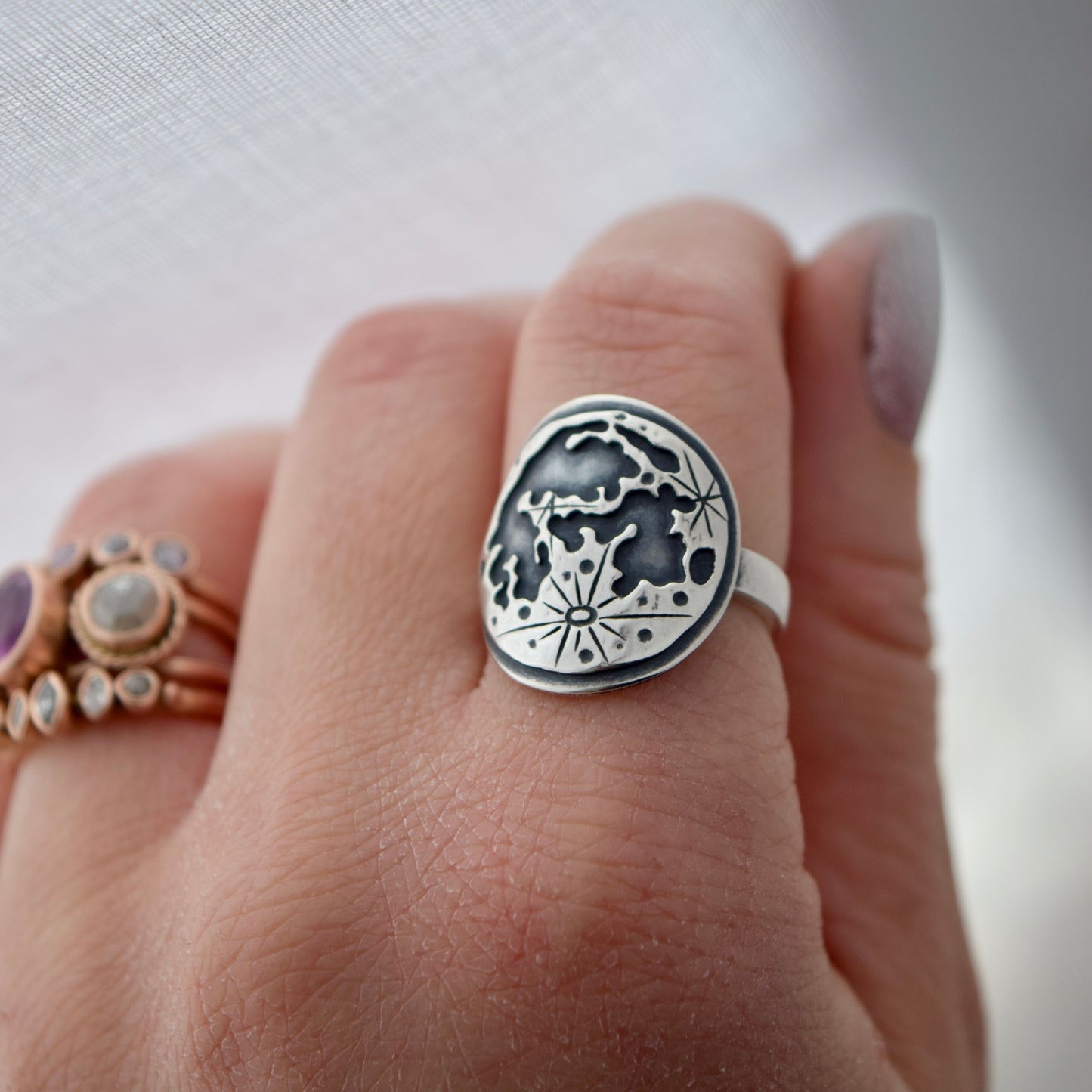 Full Lunar Phase ring size 6