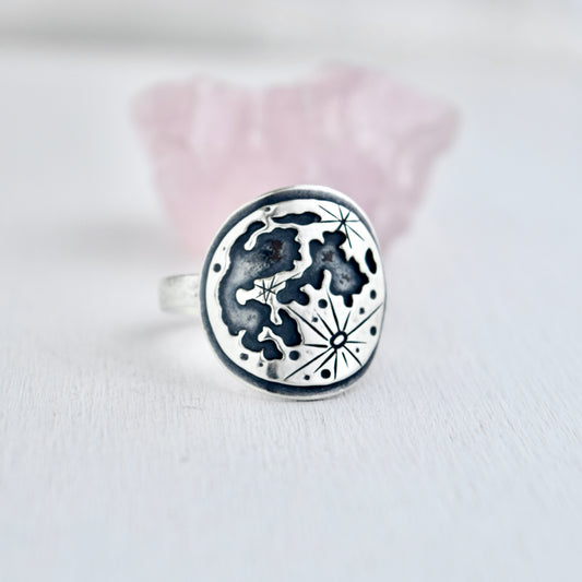 Full Lunar Phase ring size 10