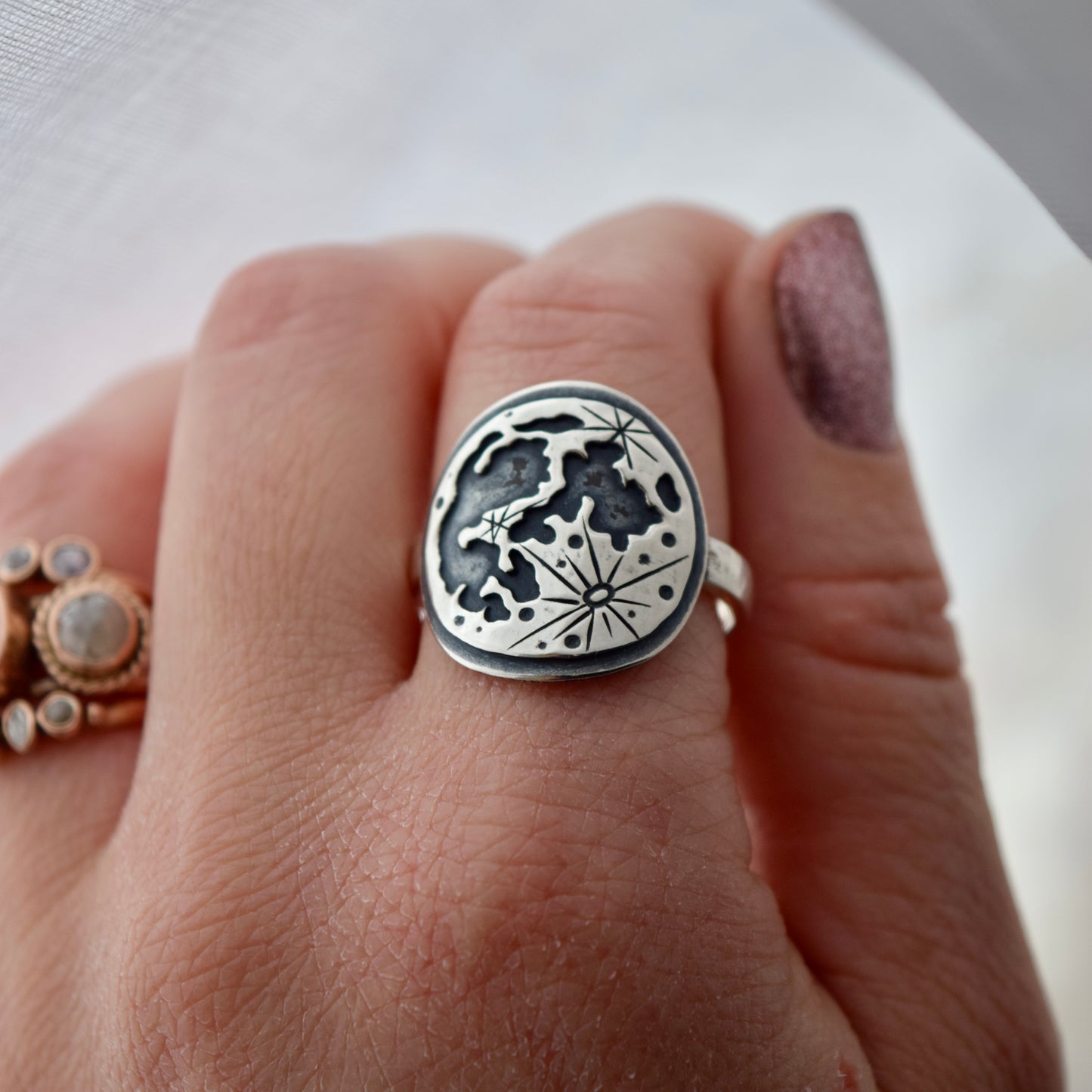 Full Lunar Phase ring size 10