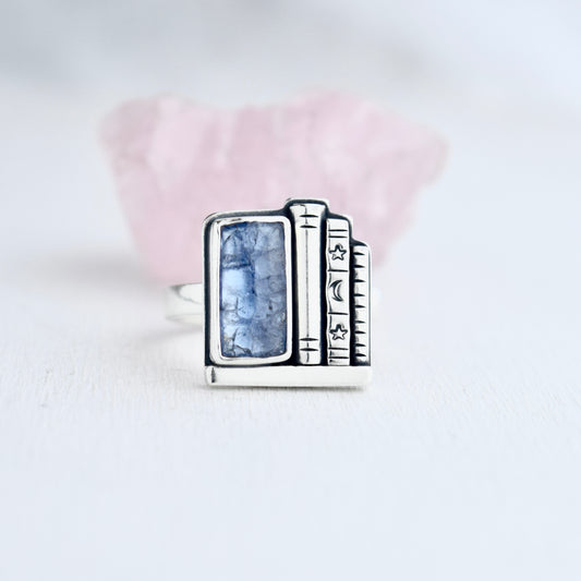 Bookshelf Ring with Tanzanite Size 8