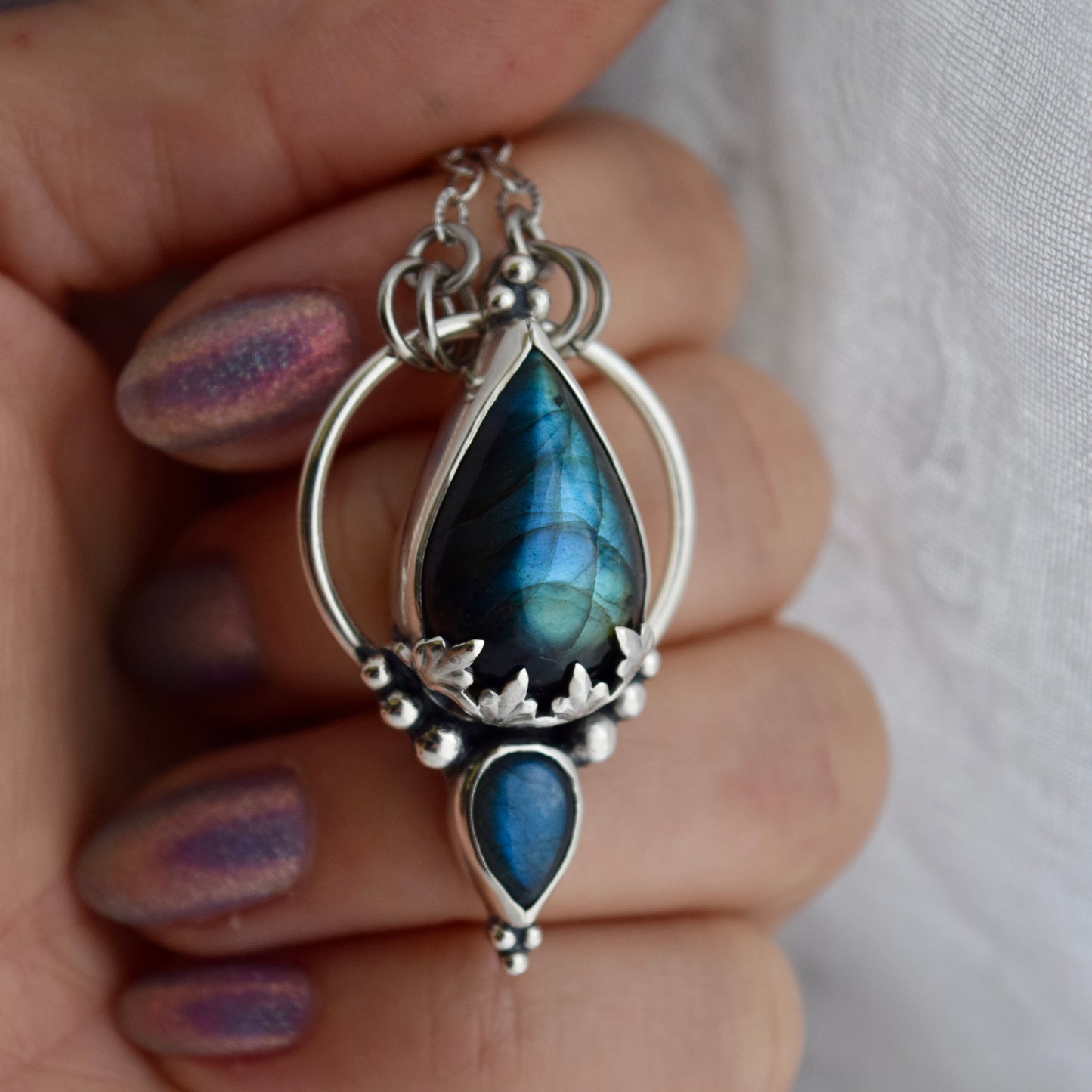 Pendulum Pendant with Labradorite