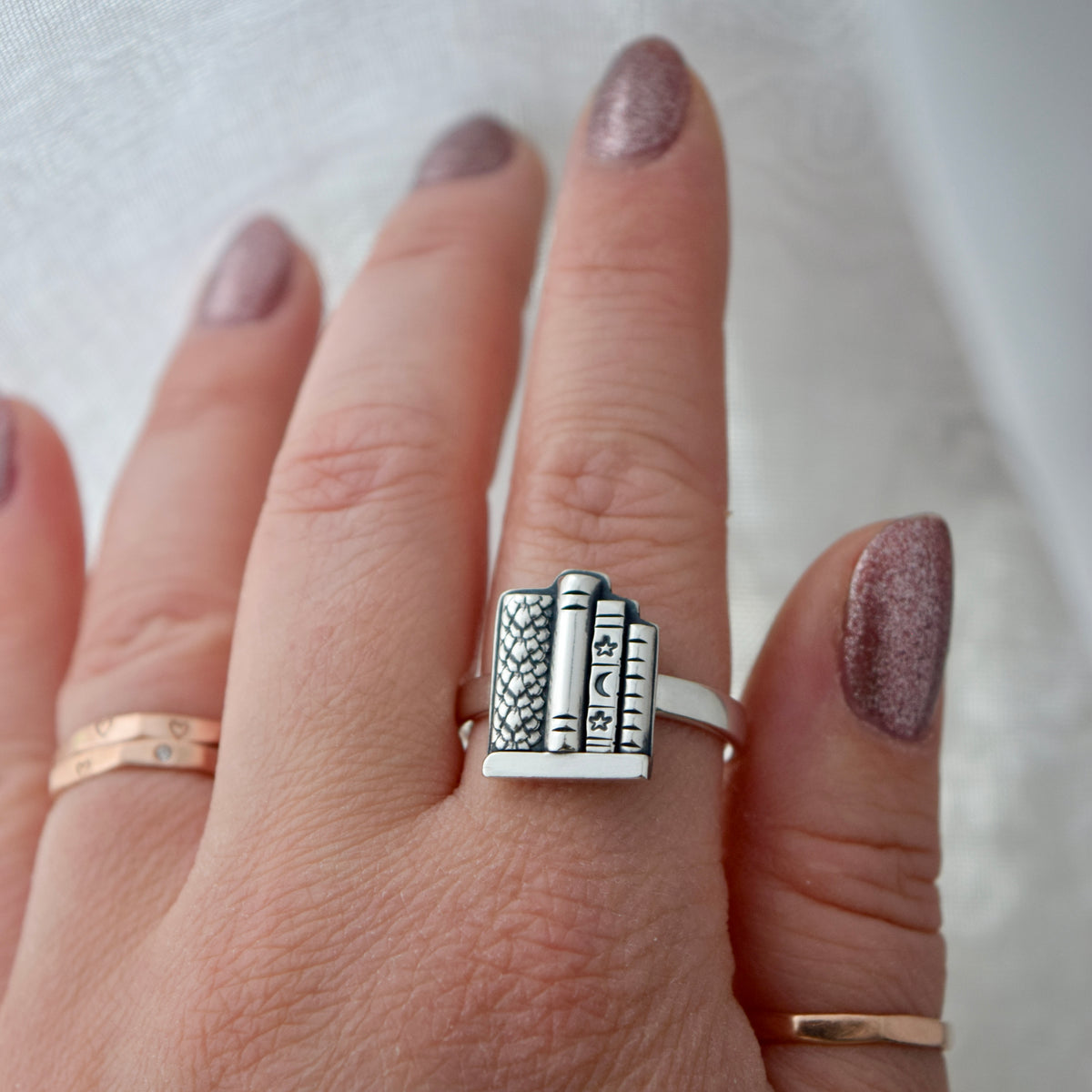 Dragon Skin Bookshelf Ring Size 10