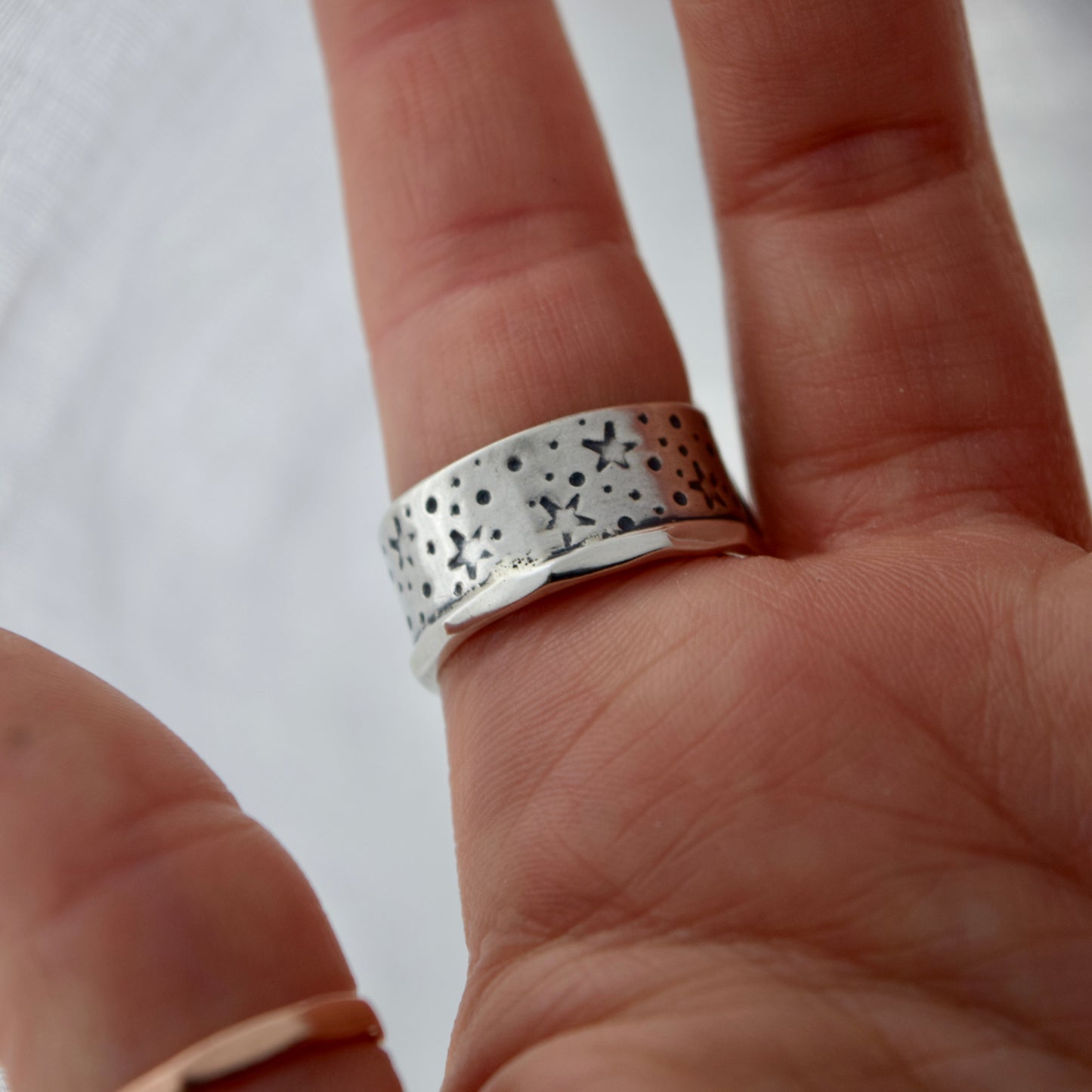 Love Spell Potion Library Shield Ring with Gold Fill and Pink Sapphire Size 9
