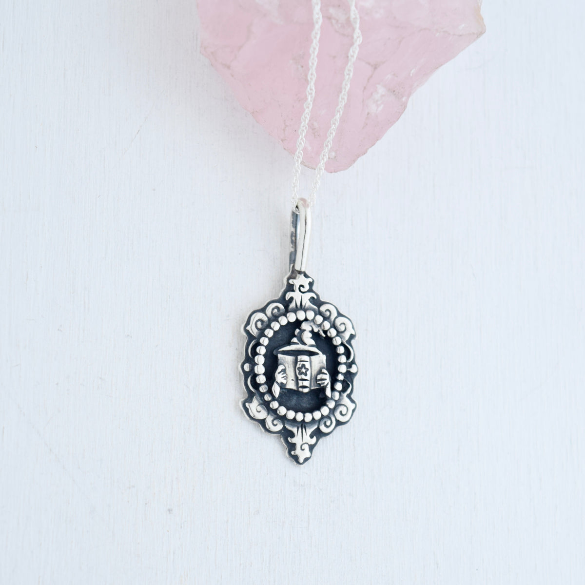 Moonlit Chapters Cameo Necklace